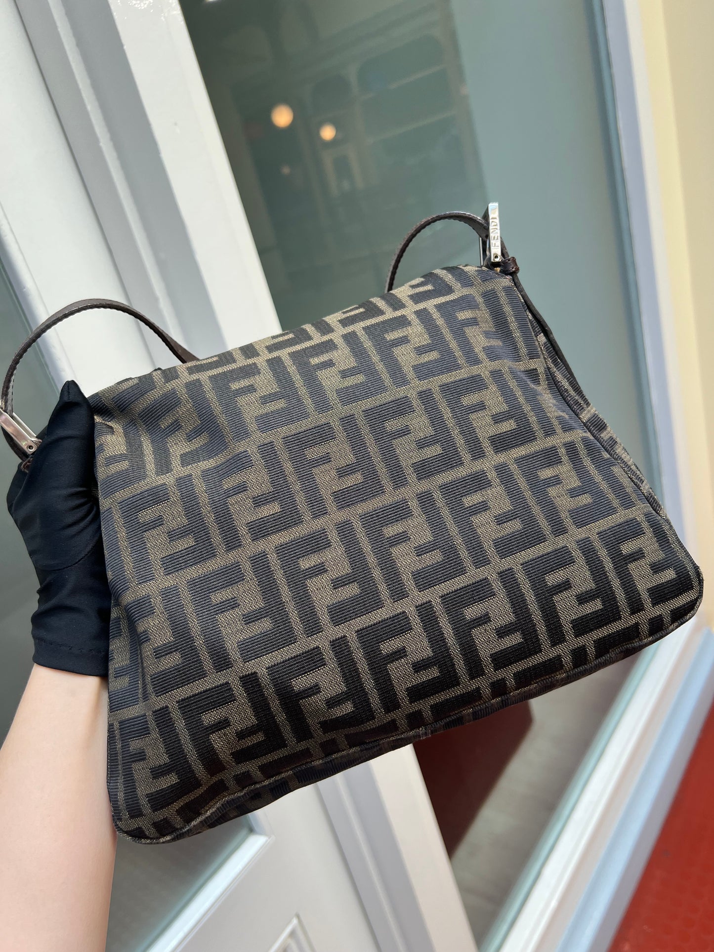 Pre-loved Fendi Vintage Zucca Mamma Handbag