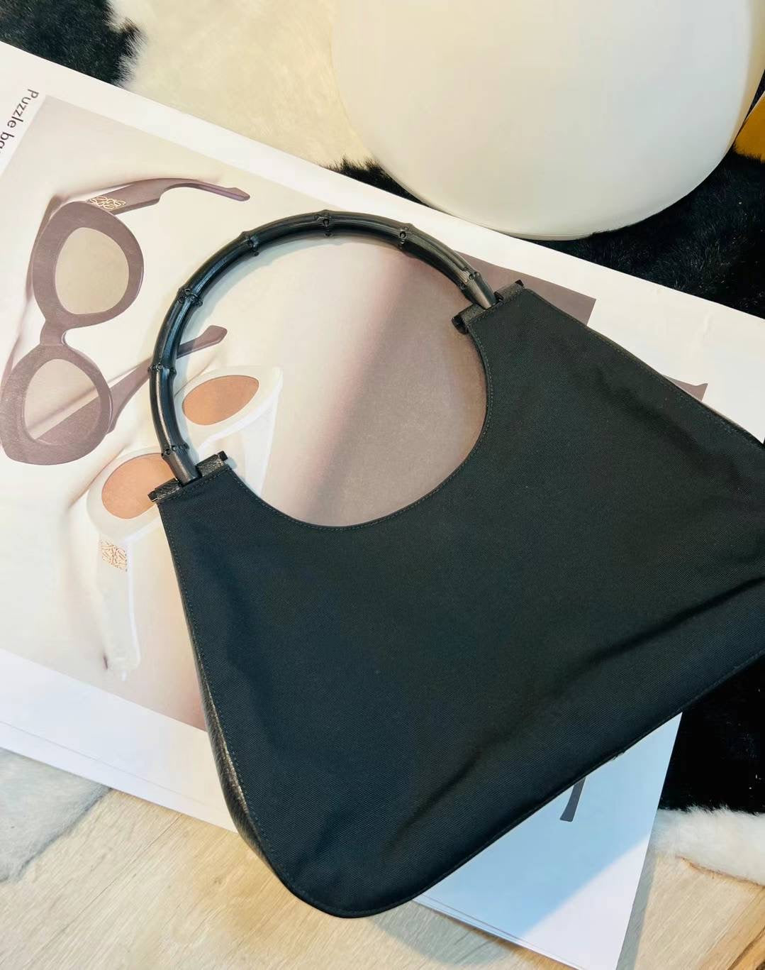 Pre-loved Gucci Vintage Bamboo Shoulder Bag