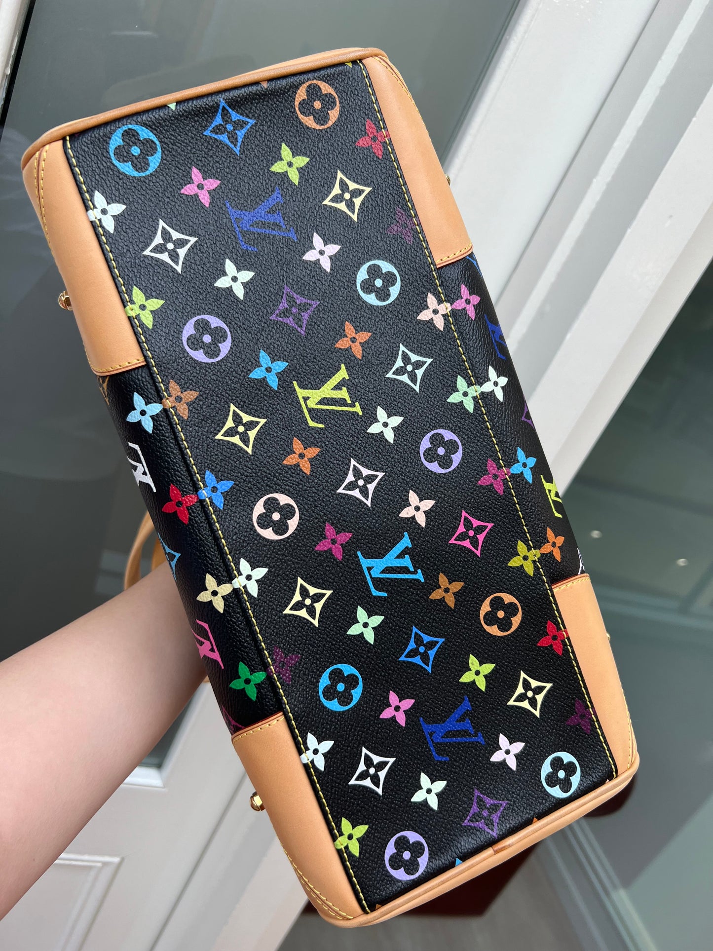 Pre-loved Louis Vuitton x Murakami Limited Edition Monogram Multicolor Claudia Bag
