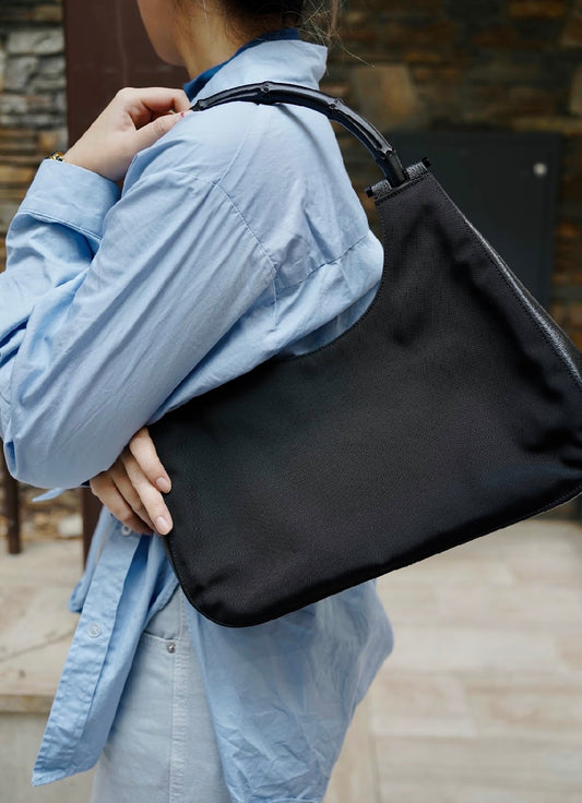 Pre-loved Gucci Vintage Bamboo Shoulder Bag