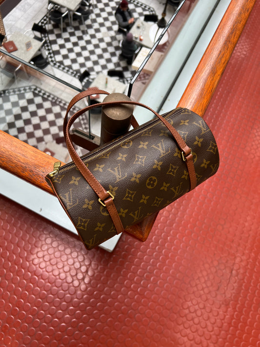 Pre-loved Louis Vuitton Brown Monogram Canvas Papillon 26cm Handbag 1999