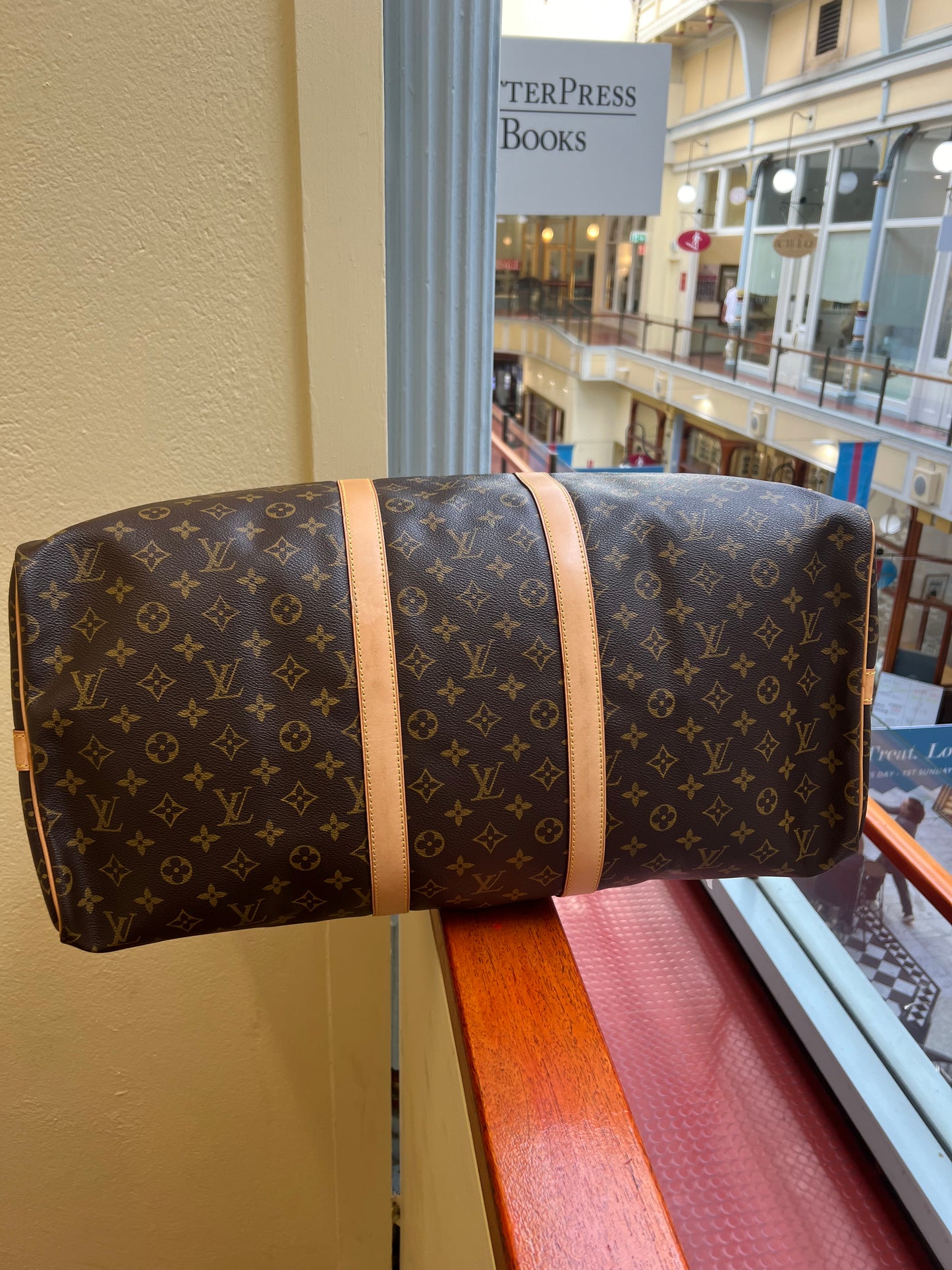 Pre-loved Louis Vuitton Keepall Bandoulière 55 Travel Bag Monogram 2002