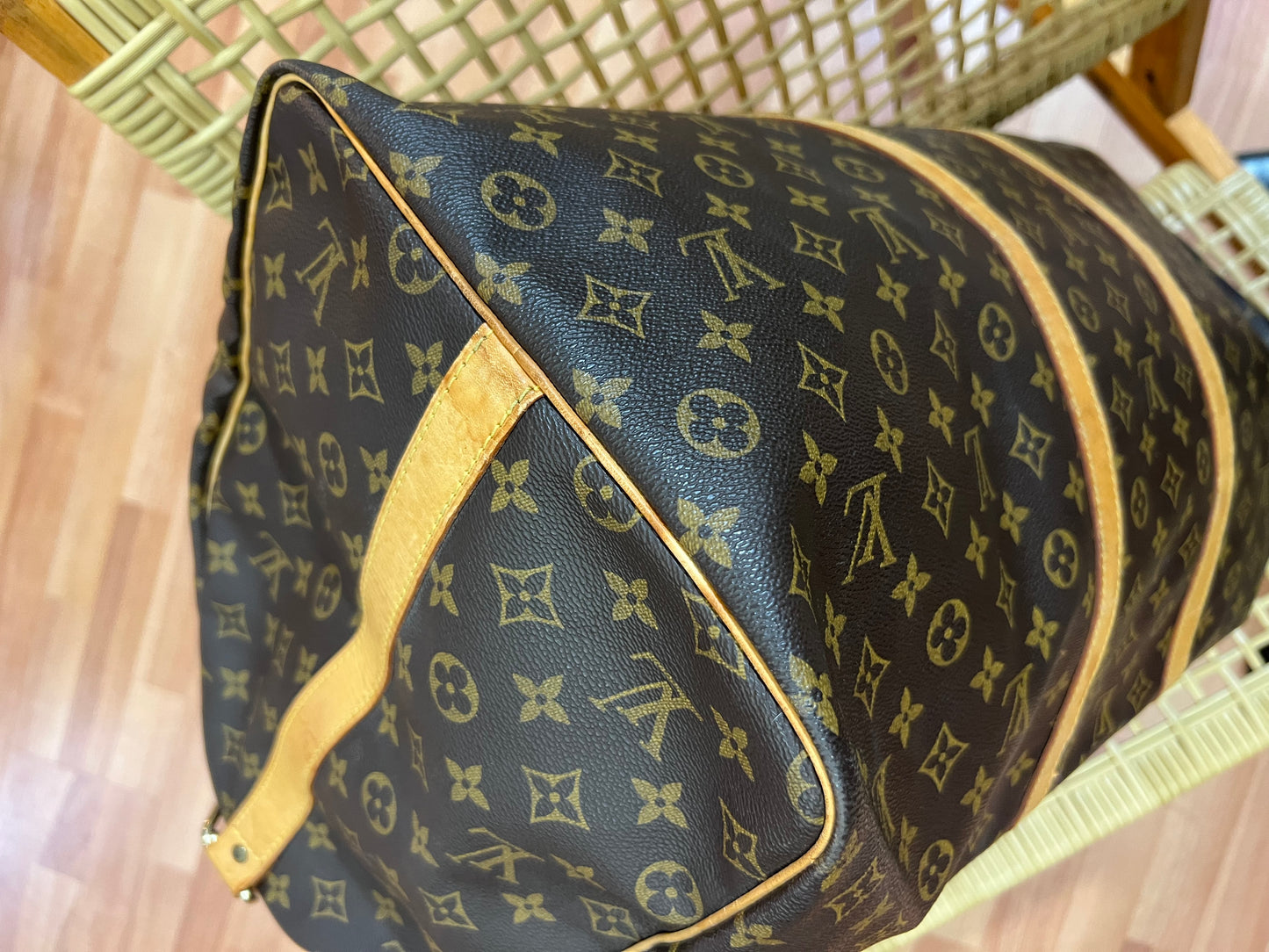 Pre-loved Louis Vuitton Keepall Bandoulière 60 Travel Bag Monogram 1997
