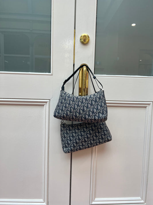 Pre-loved Christian Dior vintage Trotter Shoulder Bag