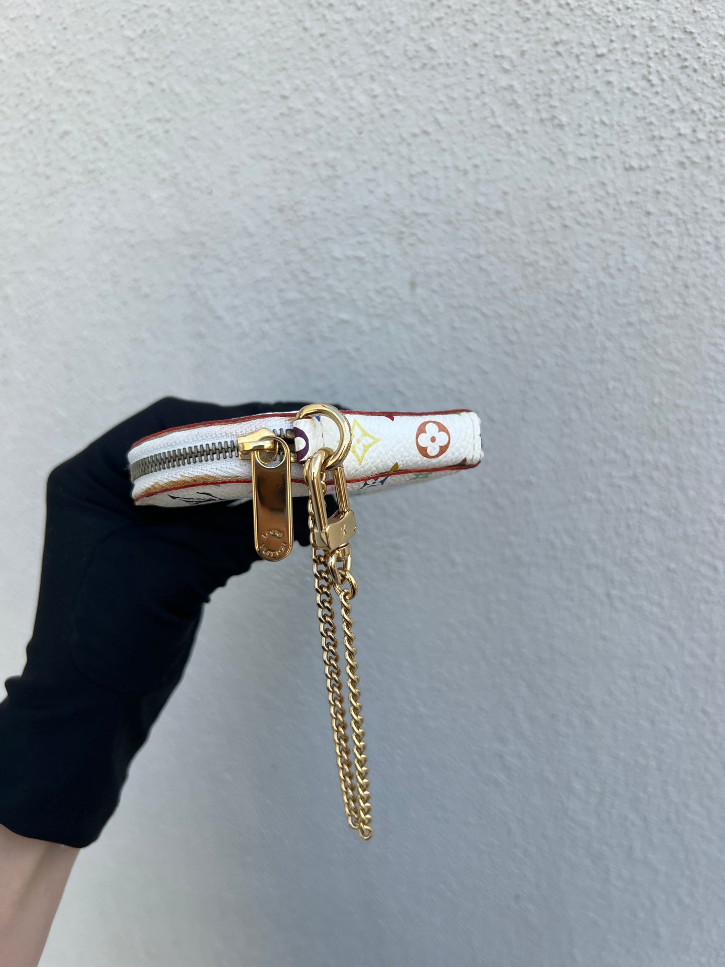 Pre- loved Louis Vuitton x Murakami Limited Edition Monogram Multicolor Porte Monnaie Coeur Porte-Monnaie 2007