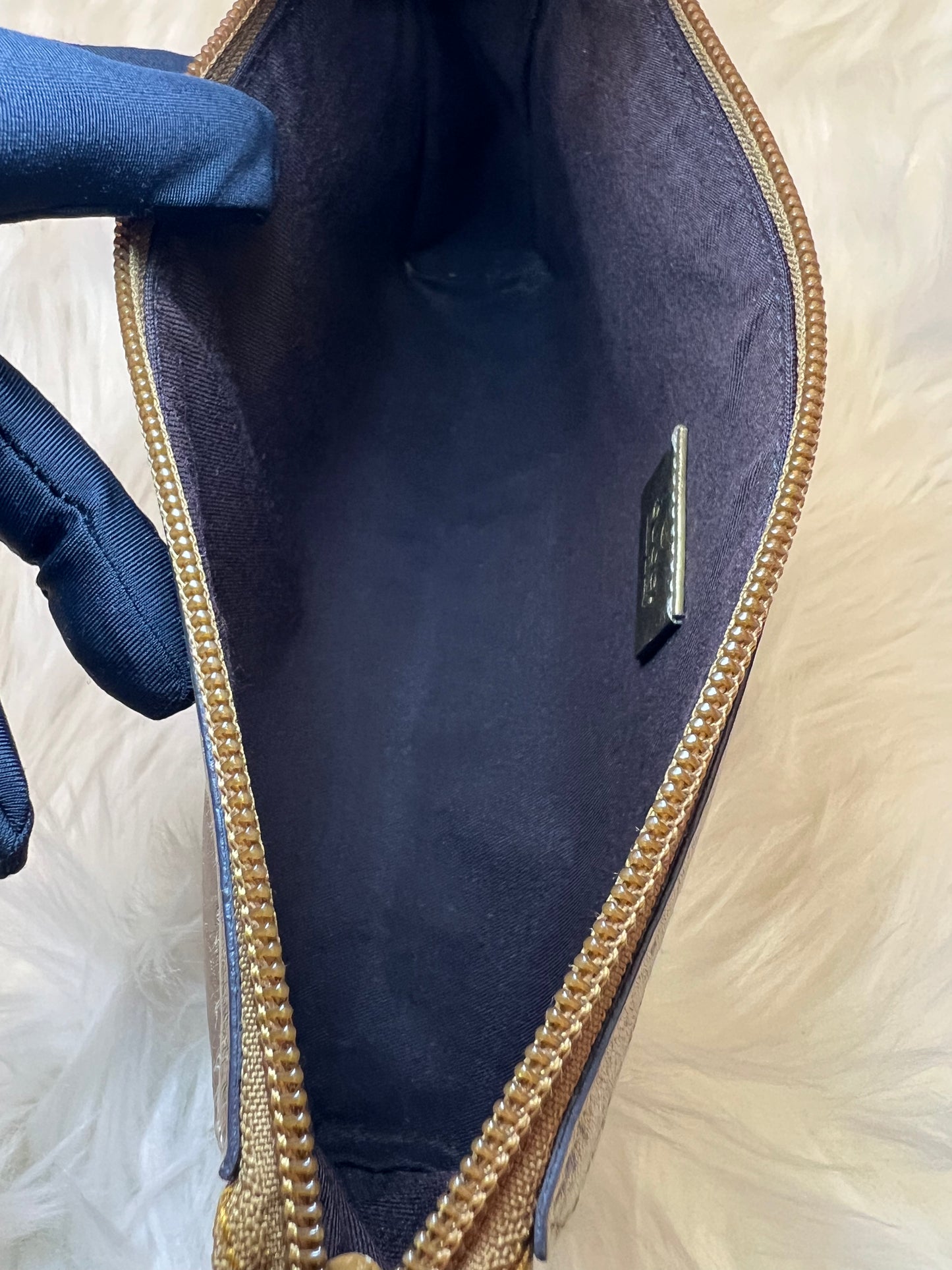 Pre-loved Gucci Monogram Pochette Bag