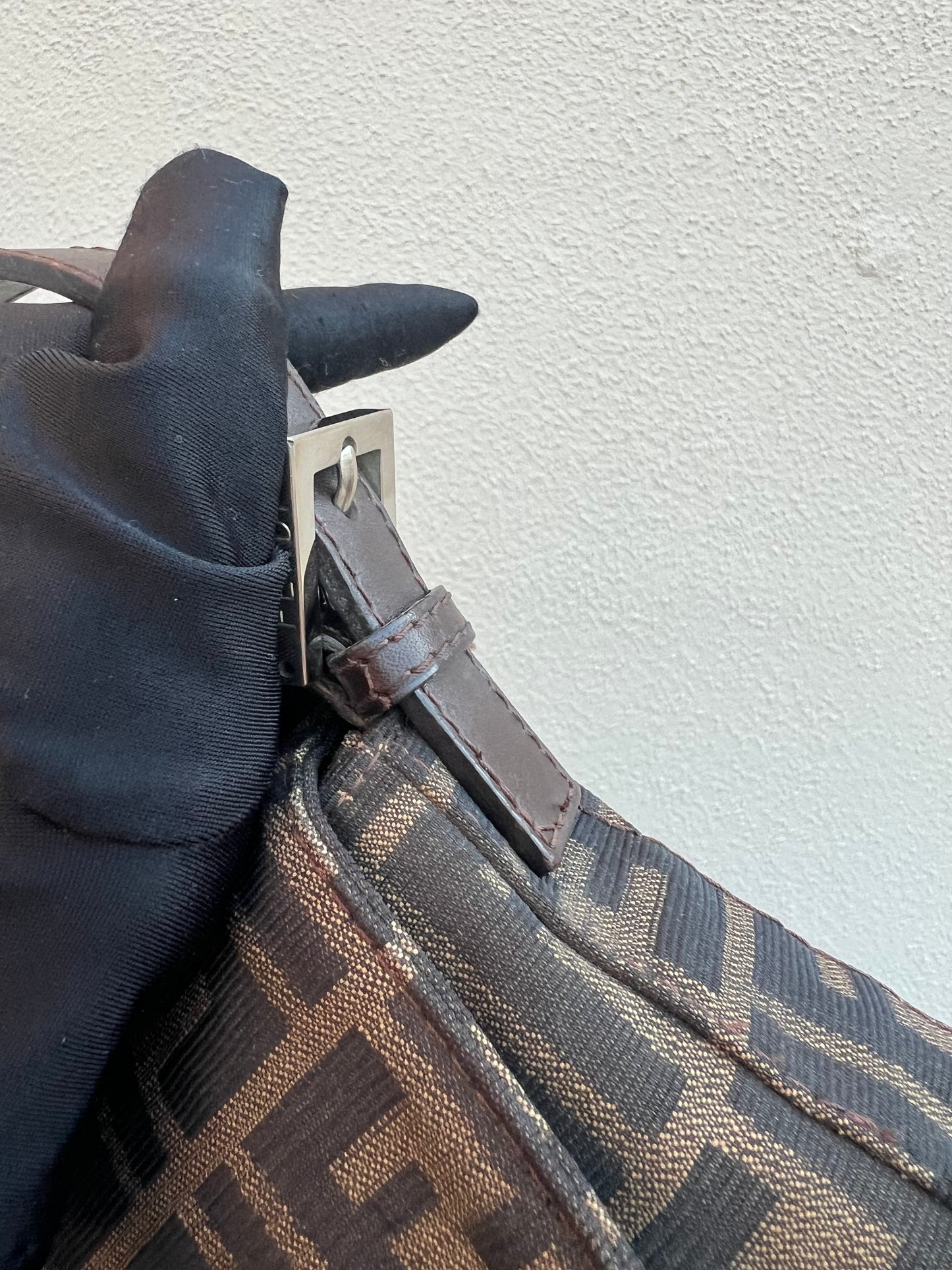 Pre-loved Fendi Vintage Zucca Baguette Handbag