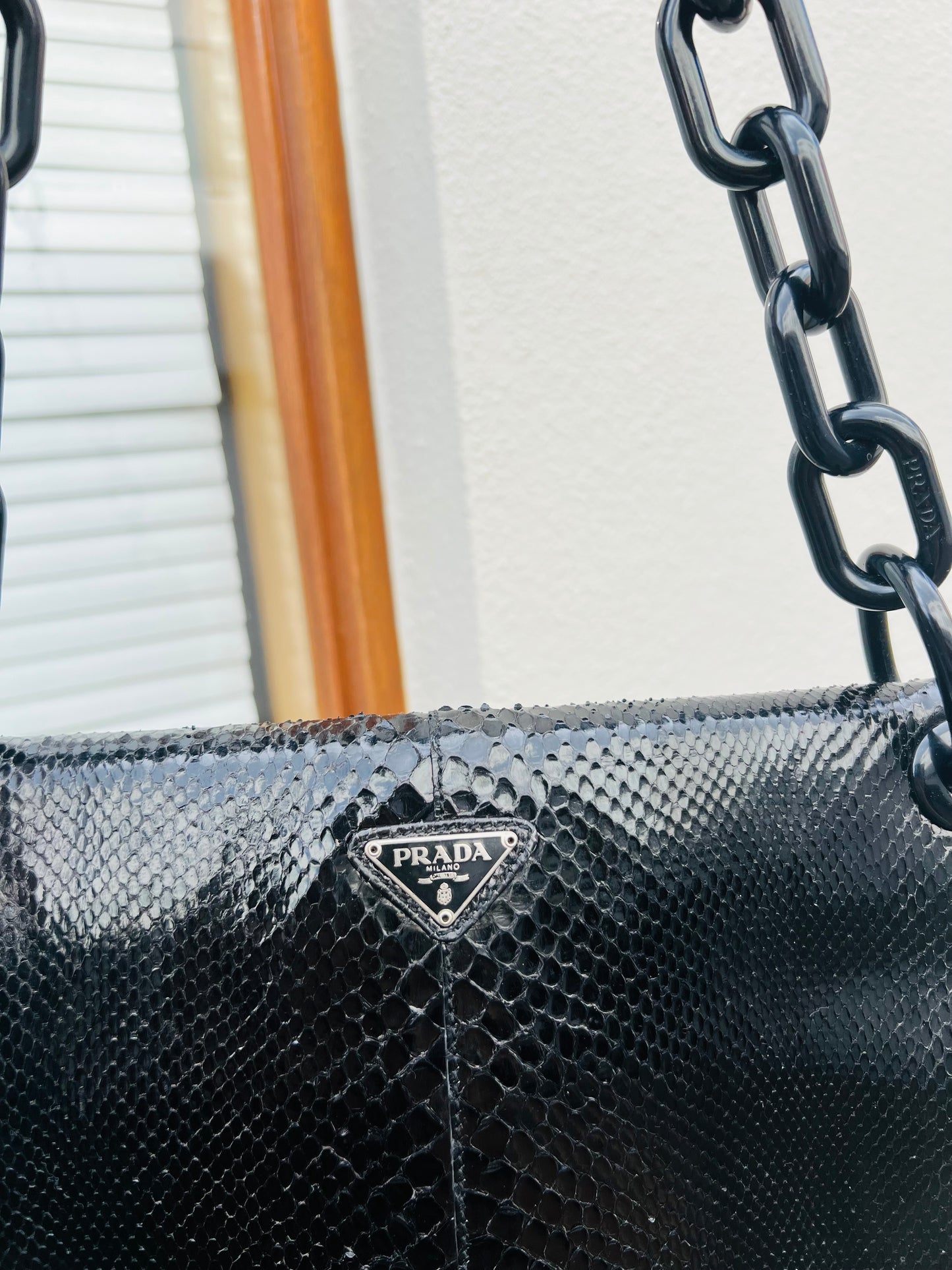 Pre-loved 90s Prada Strap Tote Bag