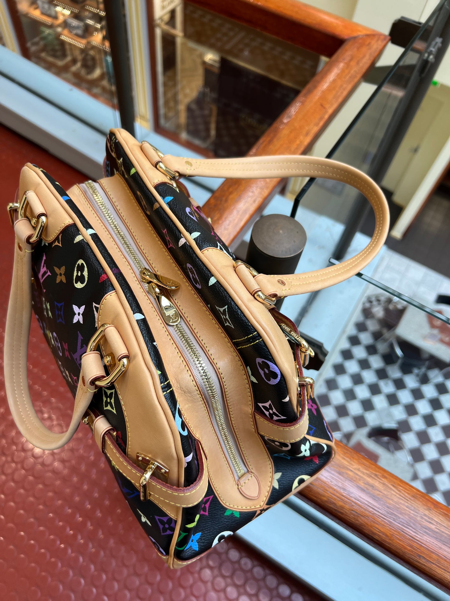 Pre-loved Louis Vuitton x Murakami Limited Edition Monogram Multicolor Claudia Bag