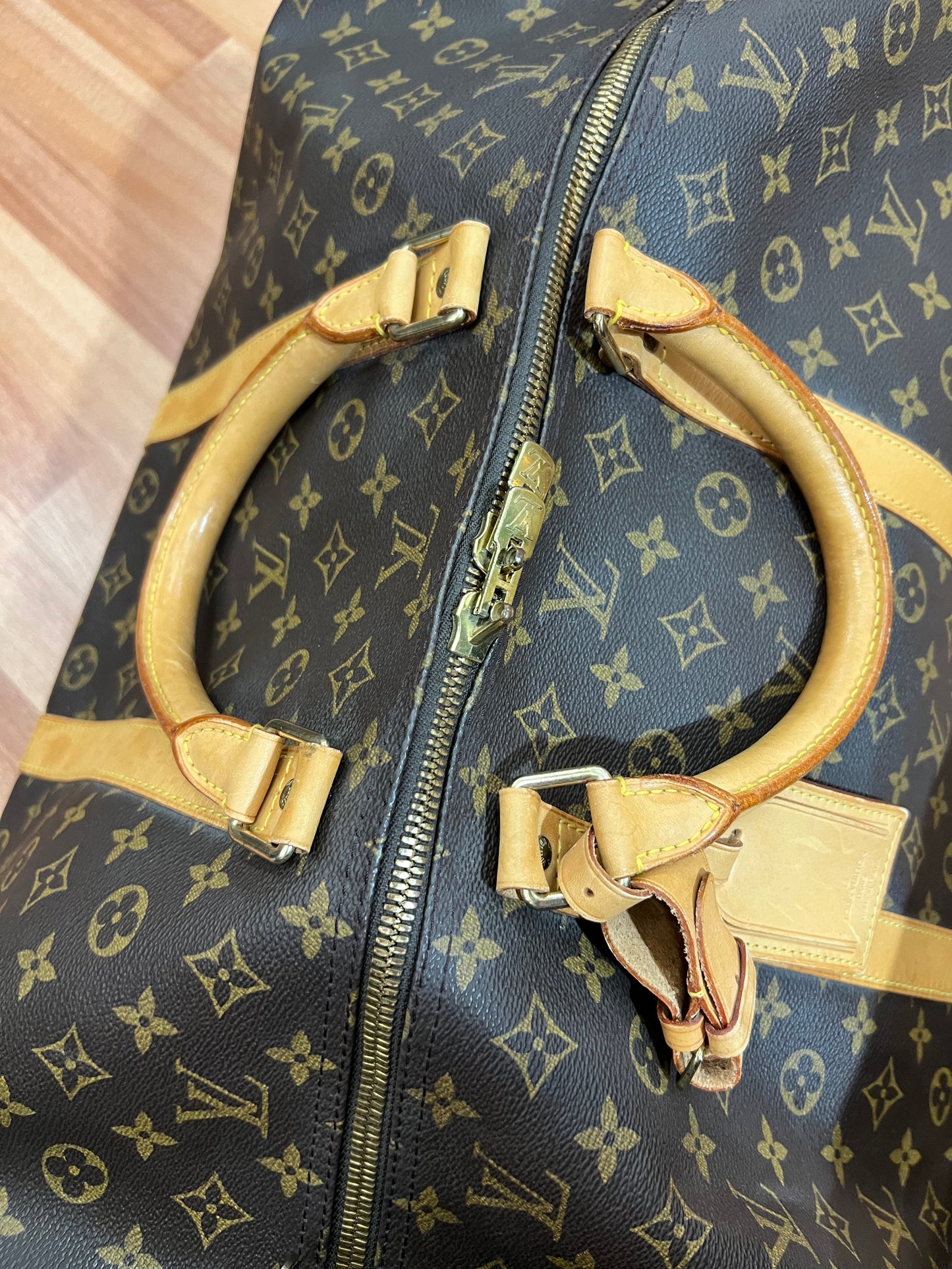 Pre-loved Louis Vuitton Keepall Bandoulière 60 Travel Bag Monogram 1997