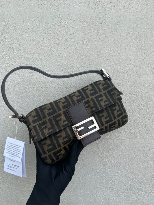 Pre-loved Fendi Vintage Zucca Baguette Handbag 2
