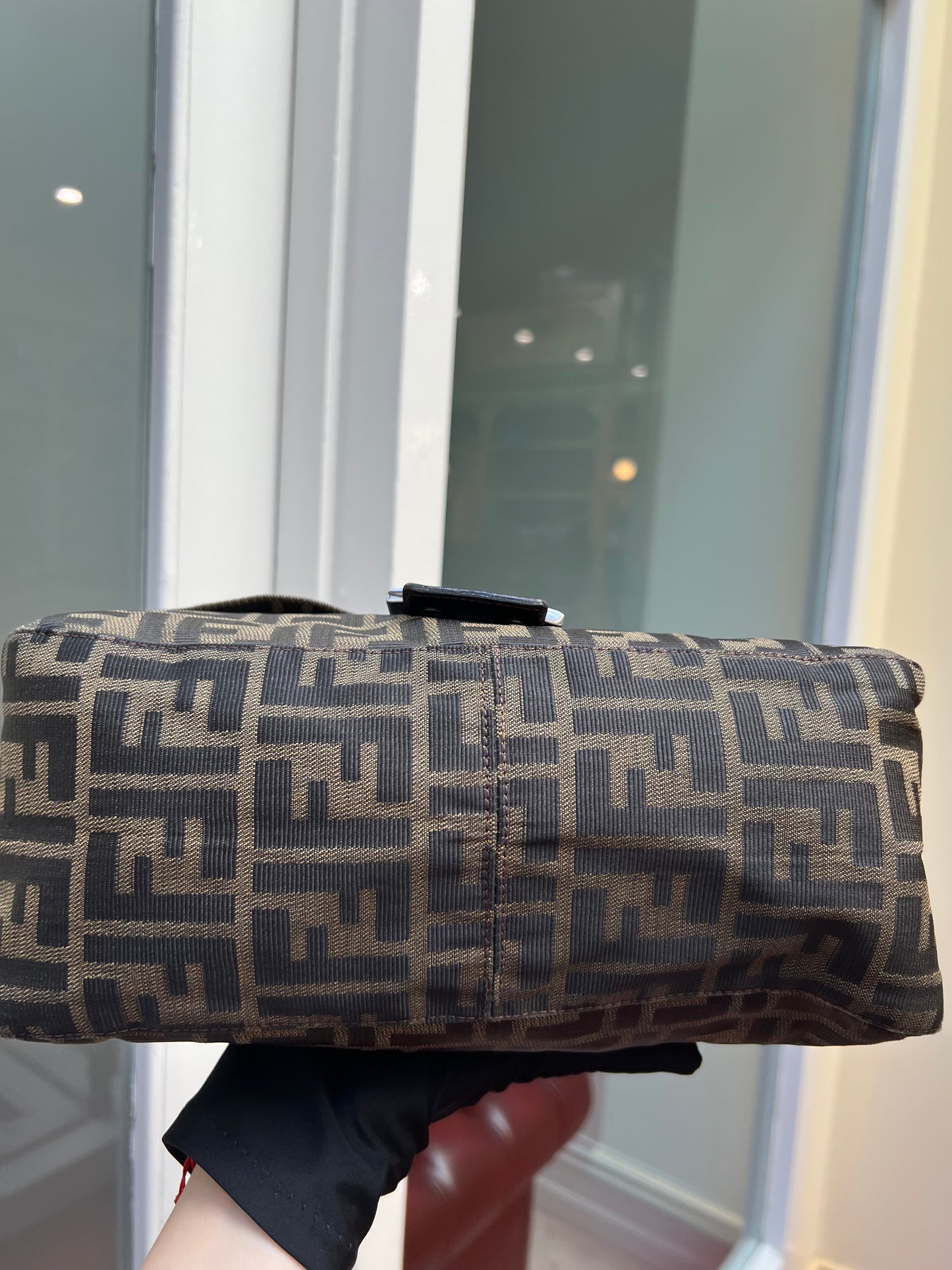 Pre-loved Fendi Vintage Zucca Mamma Handbag