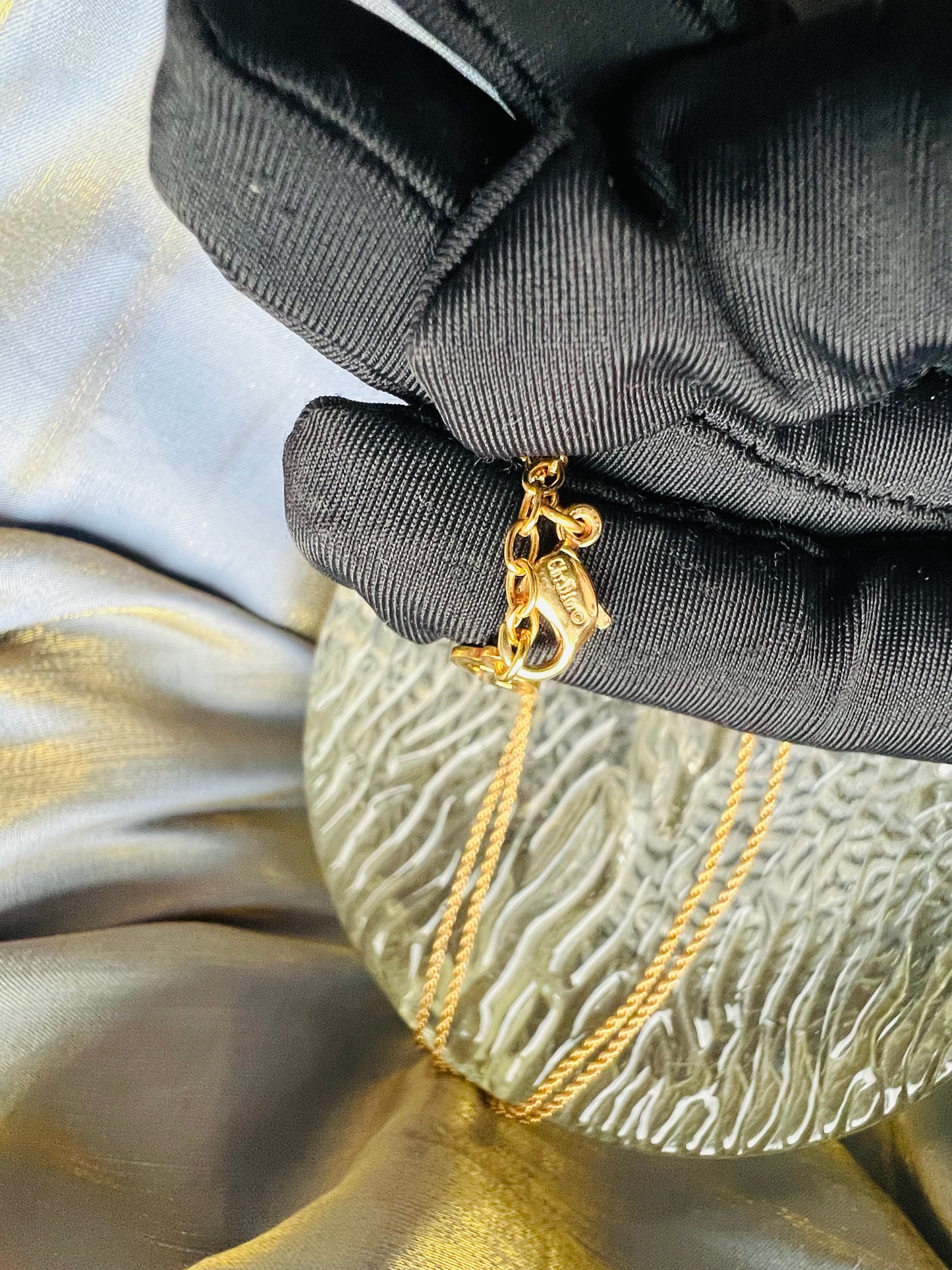 Pre-loved Christian Dior Vintage Logo-pendant Chain Necklace