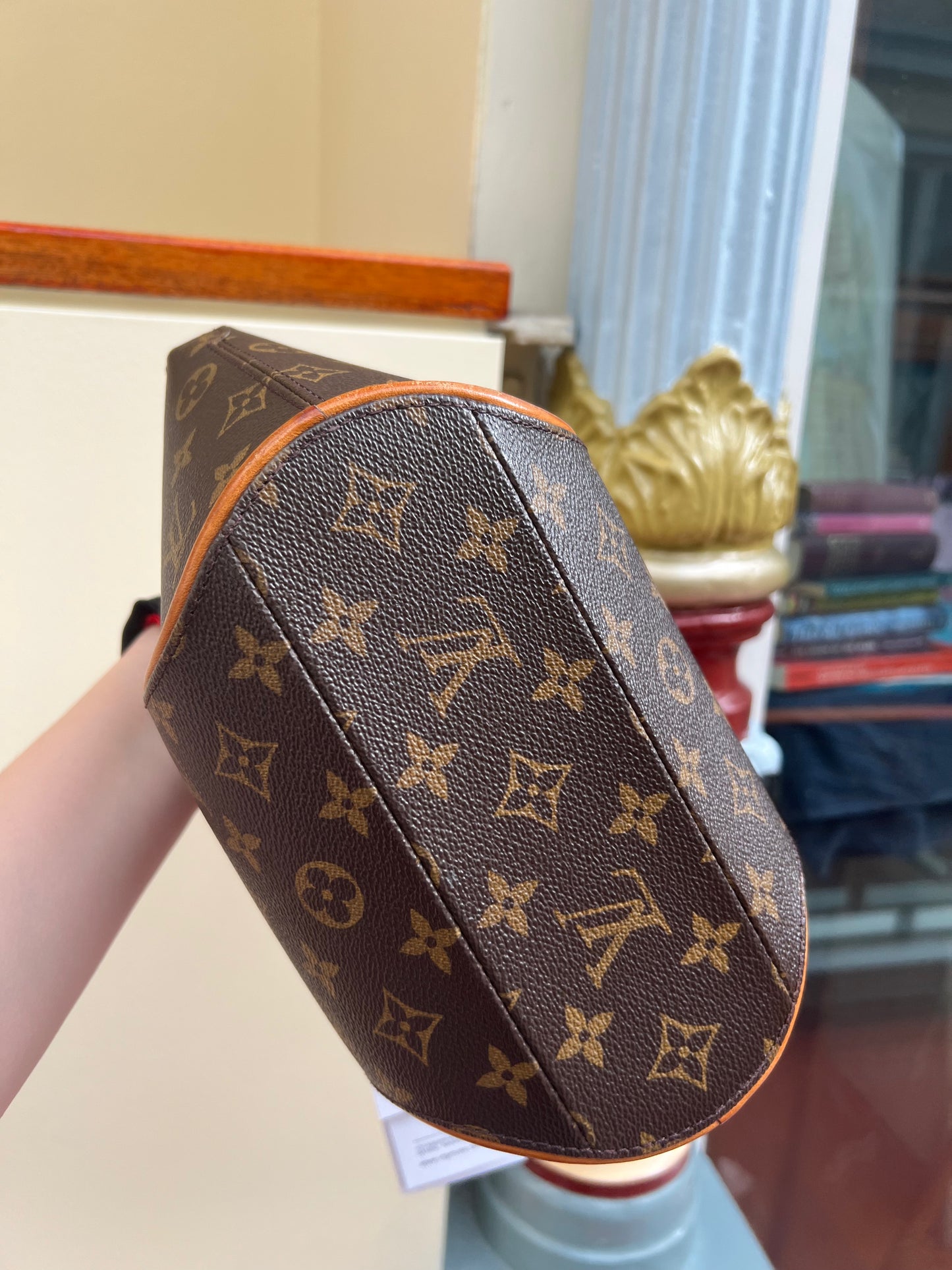 Pre-loved Louis Vuitton Vintage Ellipse Cloth Handbag PM Monogram