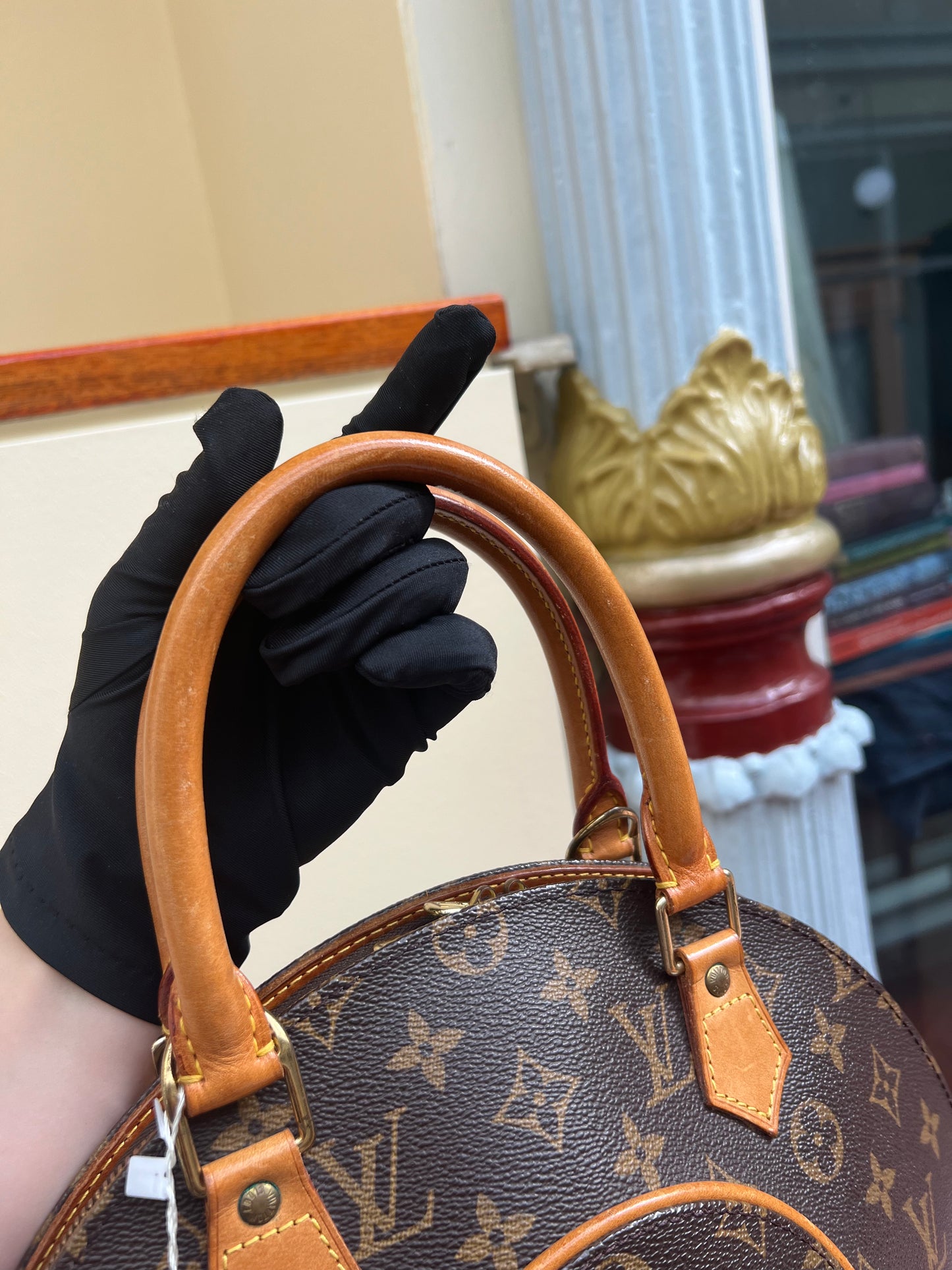 Pre-loved Louis Vuitton Vintage Ellipse Cloth Handbag PM Monogram