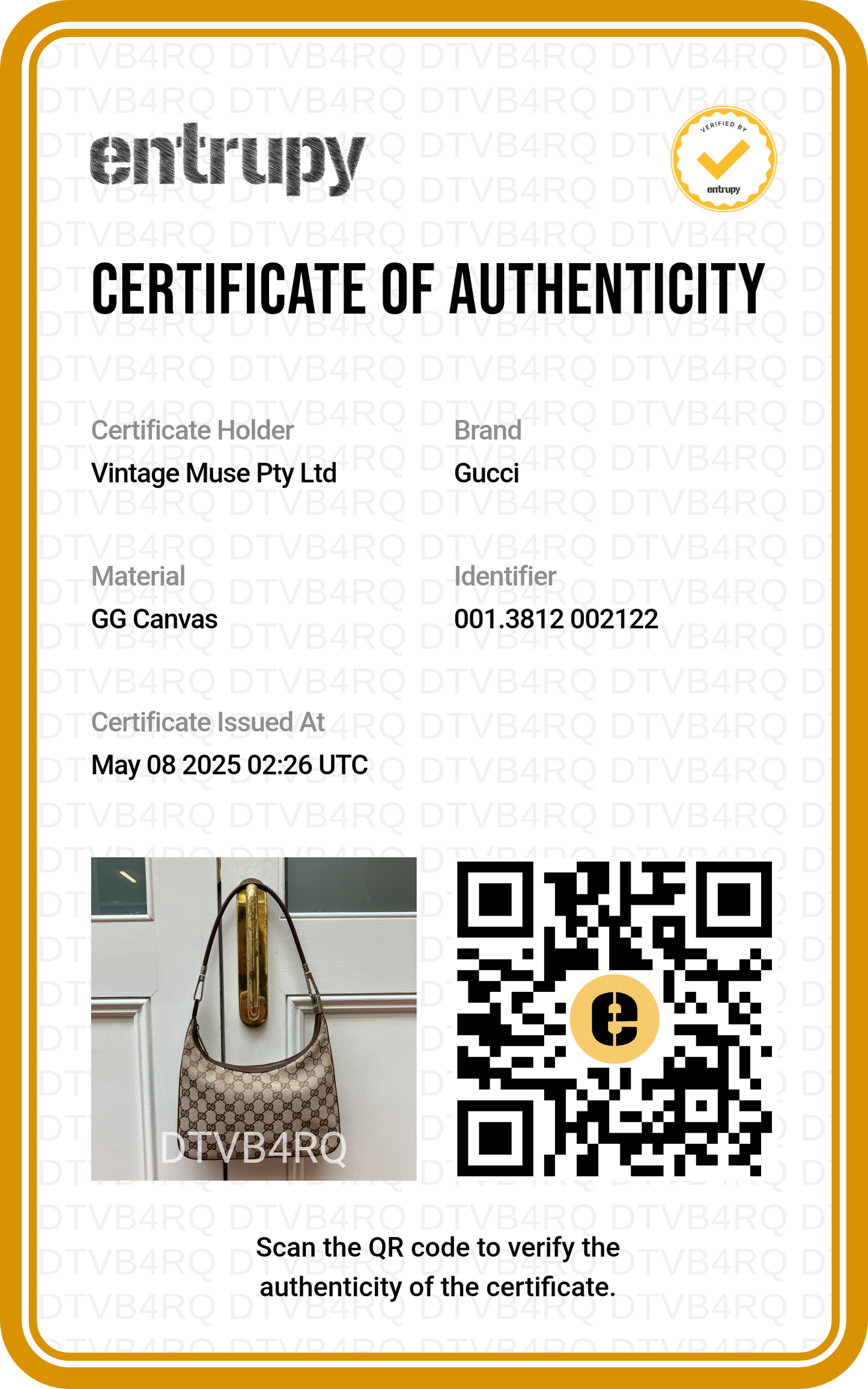 Pre- loved GUCCI Monogram GG Clasp Hobo Brown