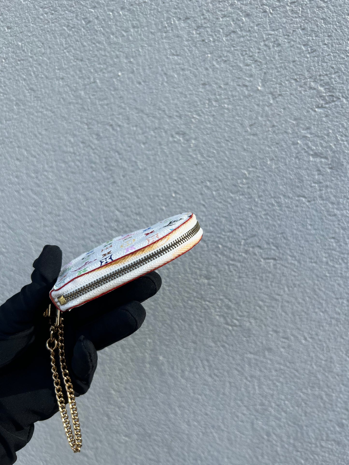 Pre- loved Louis Vuitton x Murakami Limited Edition Monogram Multicolor Porte Monnaie Coeur Porte-Monnaie 2007