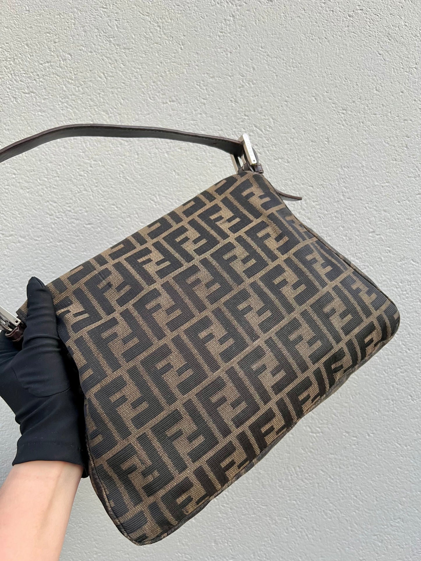 Pre-loved Fendi Vintage Zucca Mamma Handbag