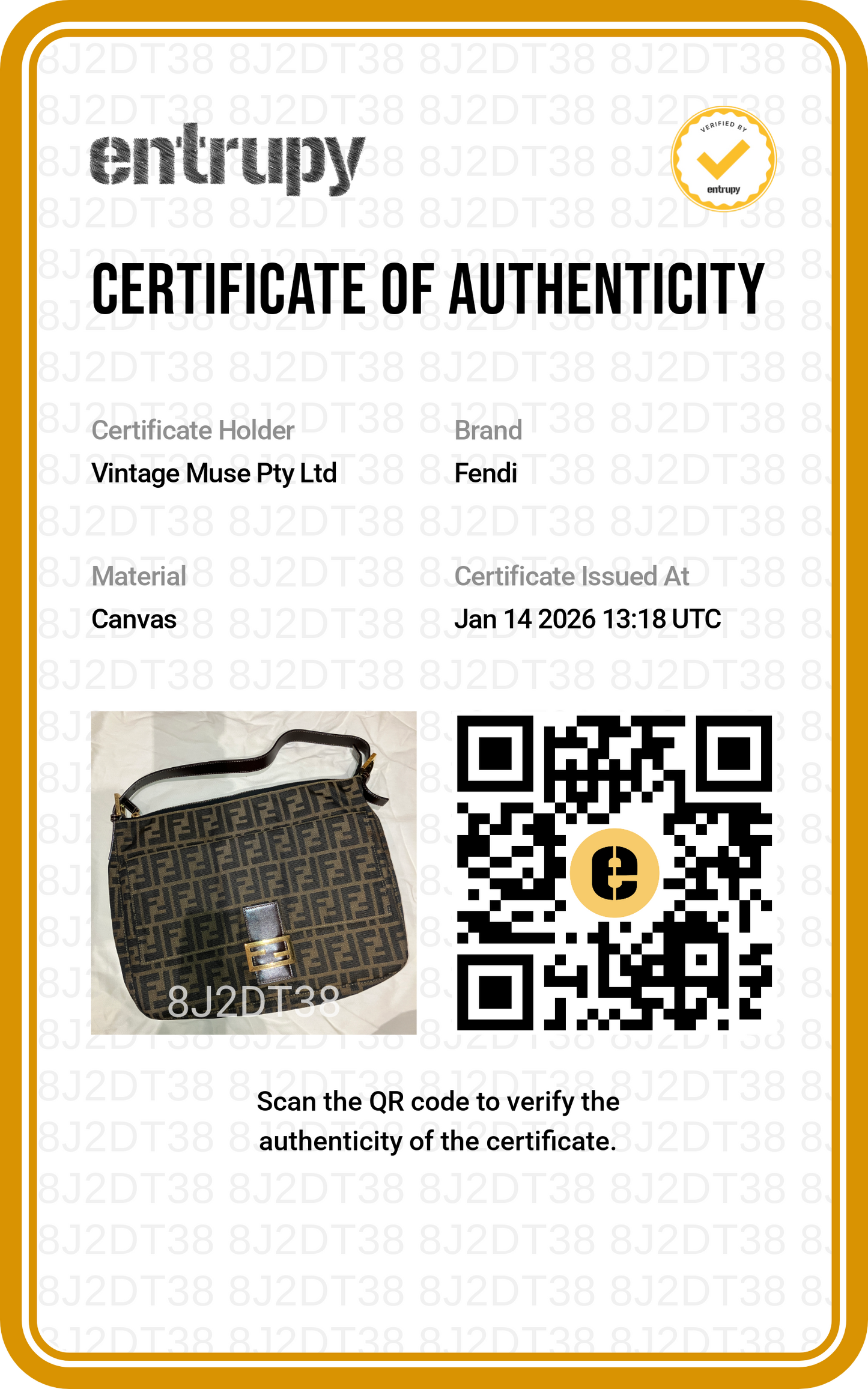 Pre-loved Fendi Large Zucca Mama Forever Zip-top Shoulder Bag