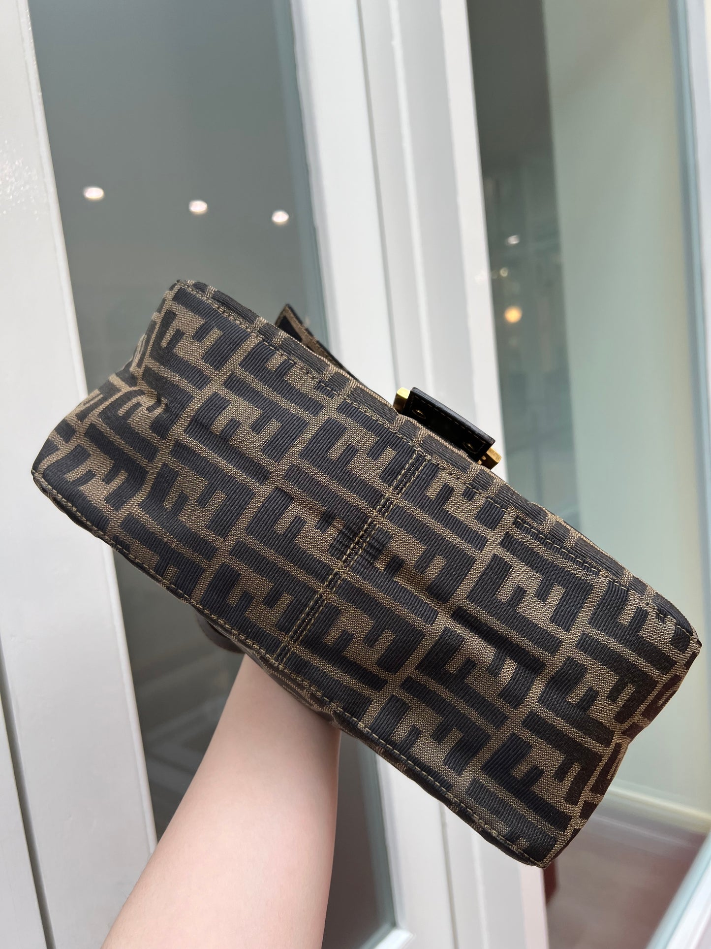 Pre-loved Fendi Vintage Zucca Mamma Handbag