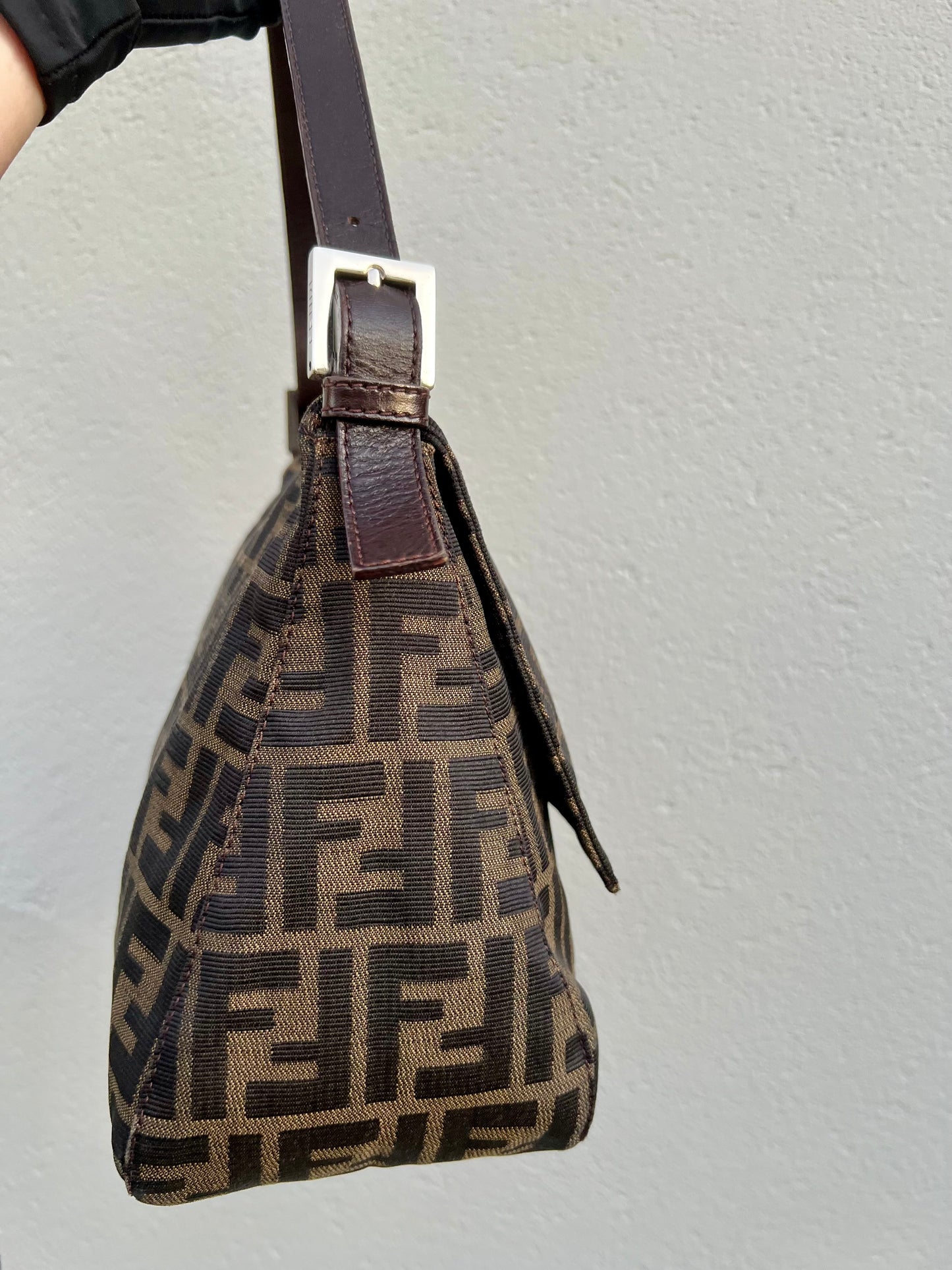 Pre-loved Fendi Vintage Zucca Mamma Handbag