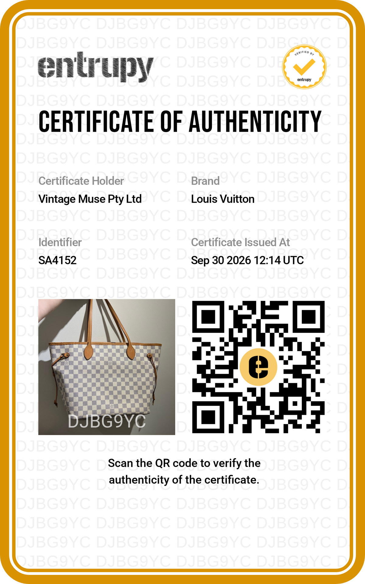 Pre-loved Louis Vuitton Neverfull Leather Tote MM Damier 2012