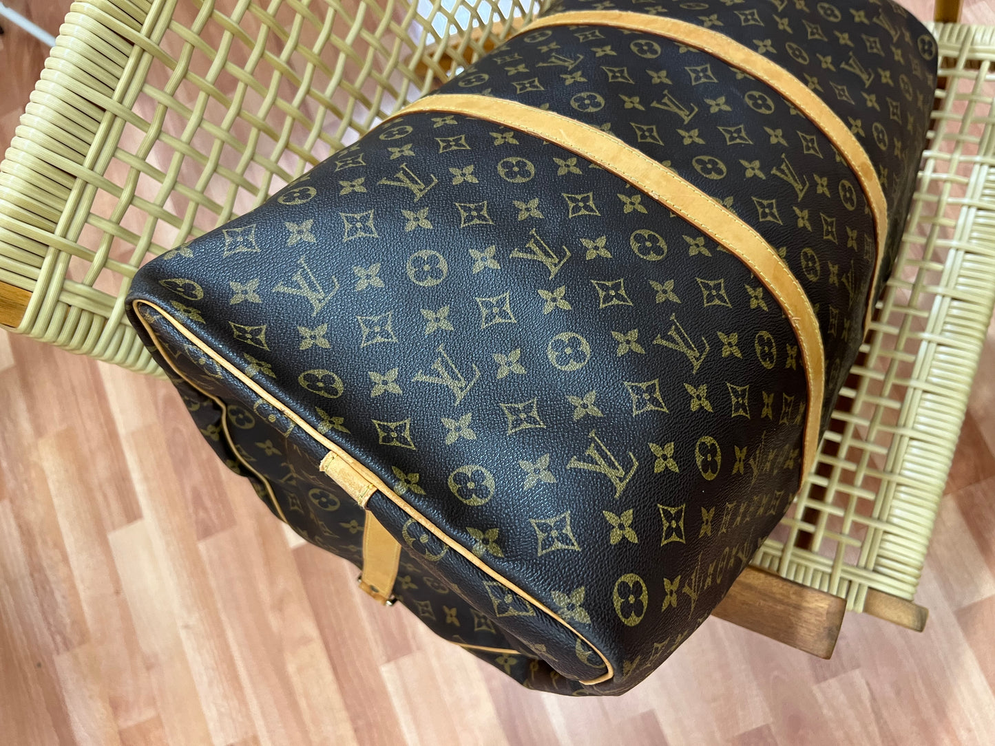 Pre-loved Louis Vuitton Keepall Bandoulière 60 Travel Bag Monogram 1997