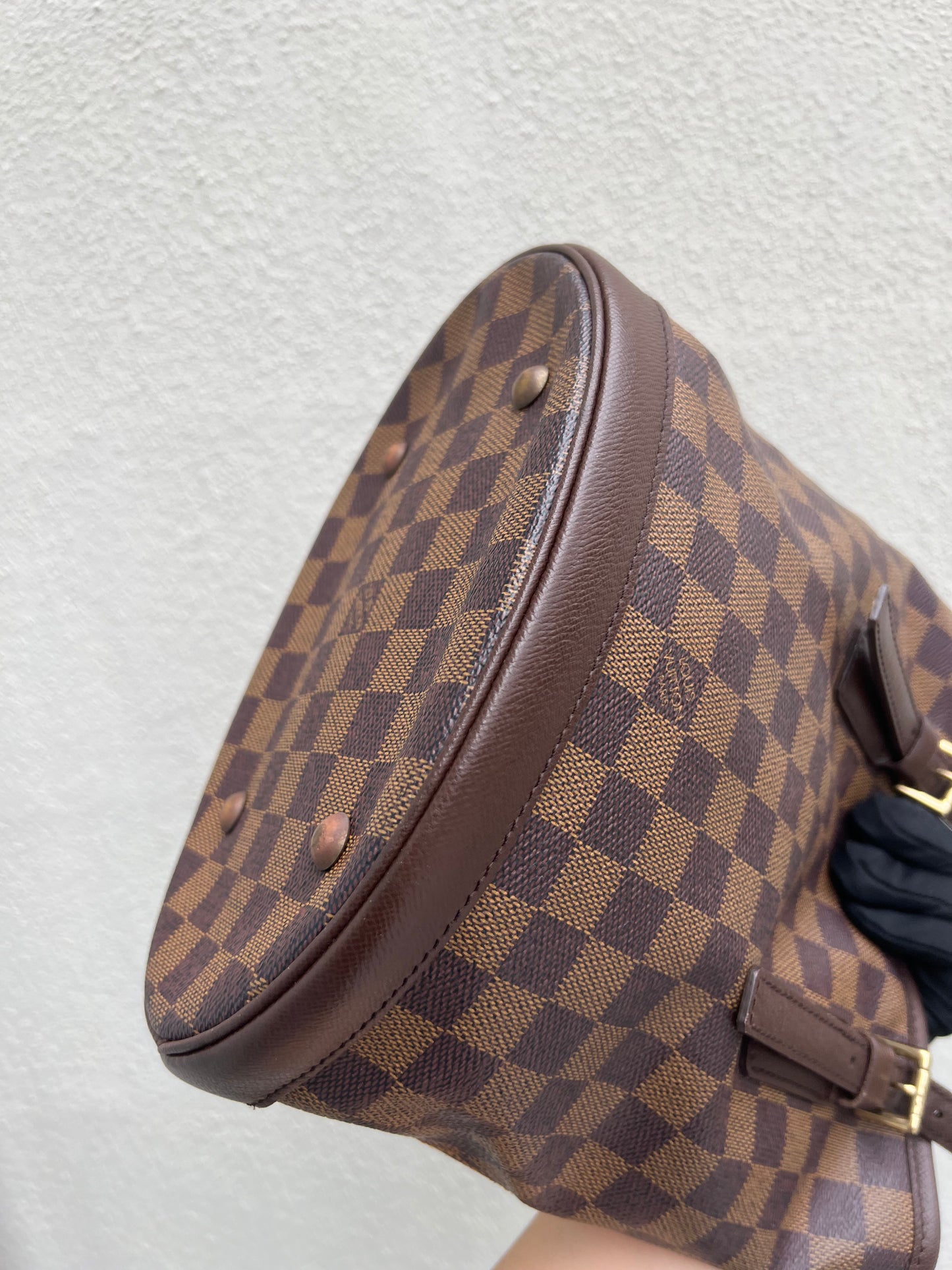 Pre-loved Louis Vuitton Damier Ebene Canvas Marais Bucket Bag 2001