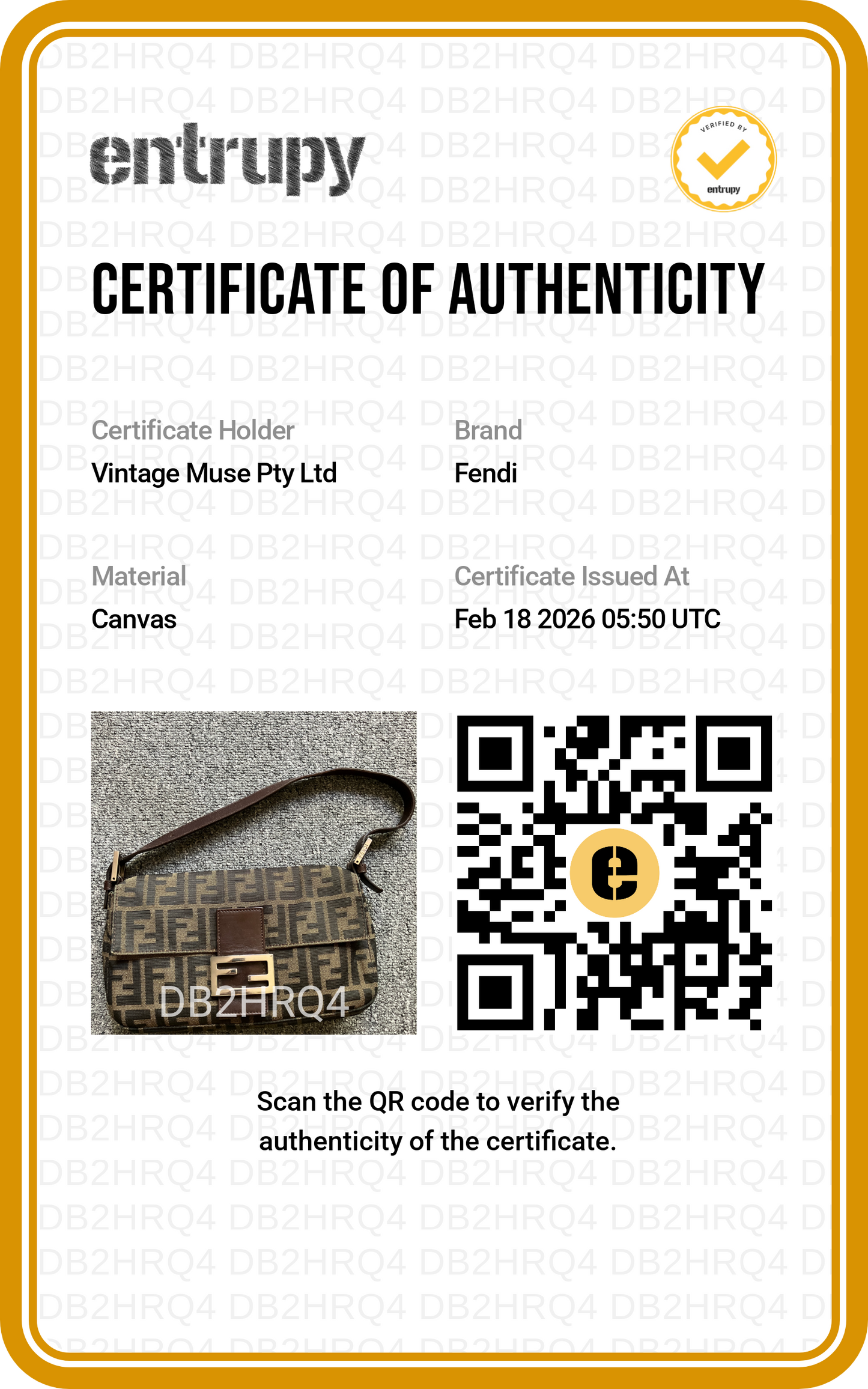 Pre-loved Fendi Vintage Zucca Baguette Handbag