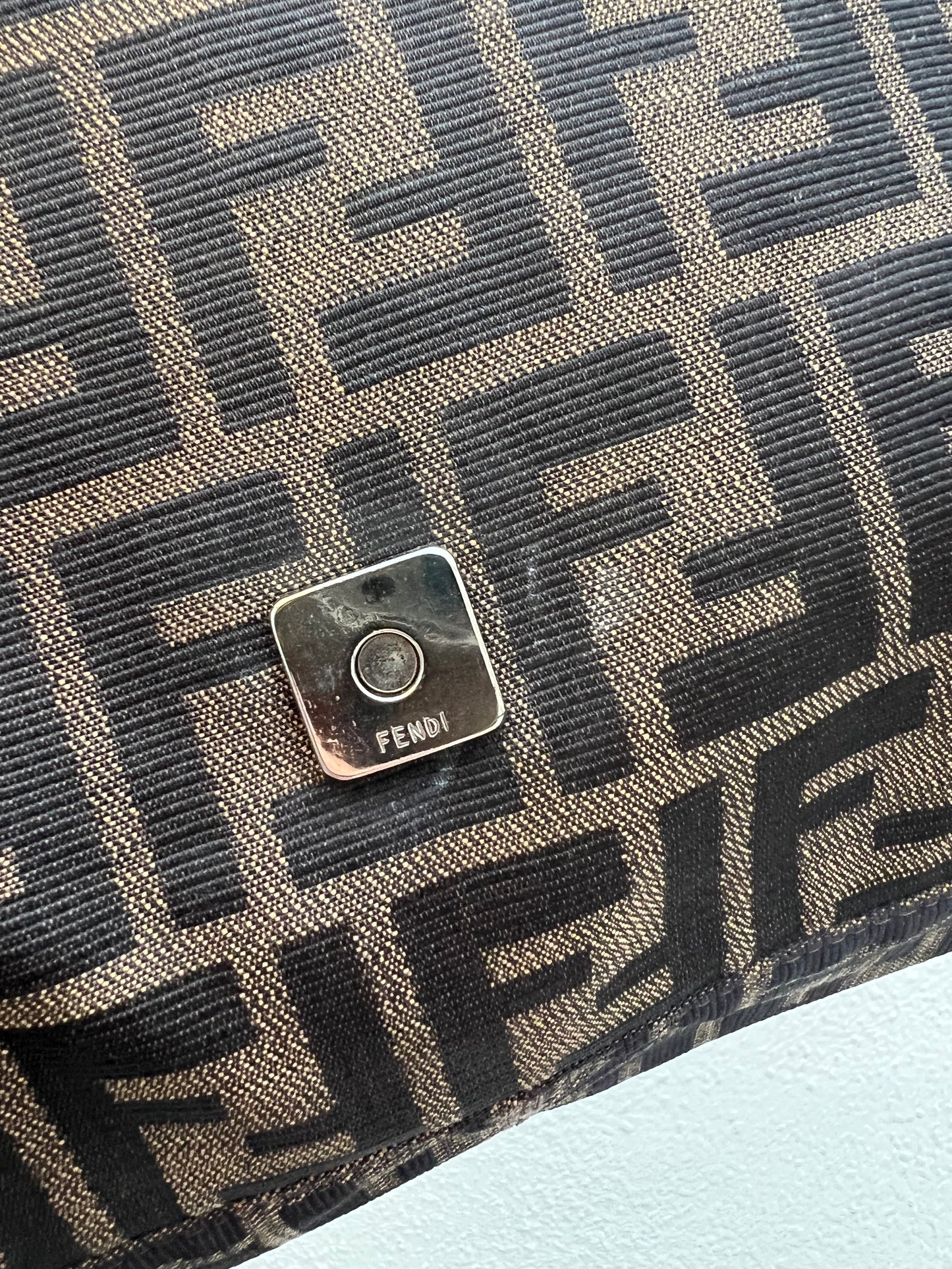 Pre-loved Fendi Vintage Zucca Mamma Handbag