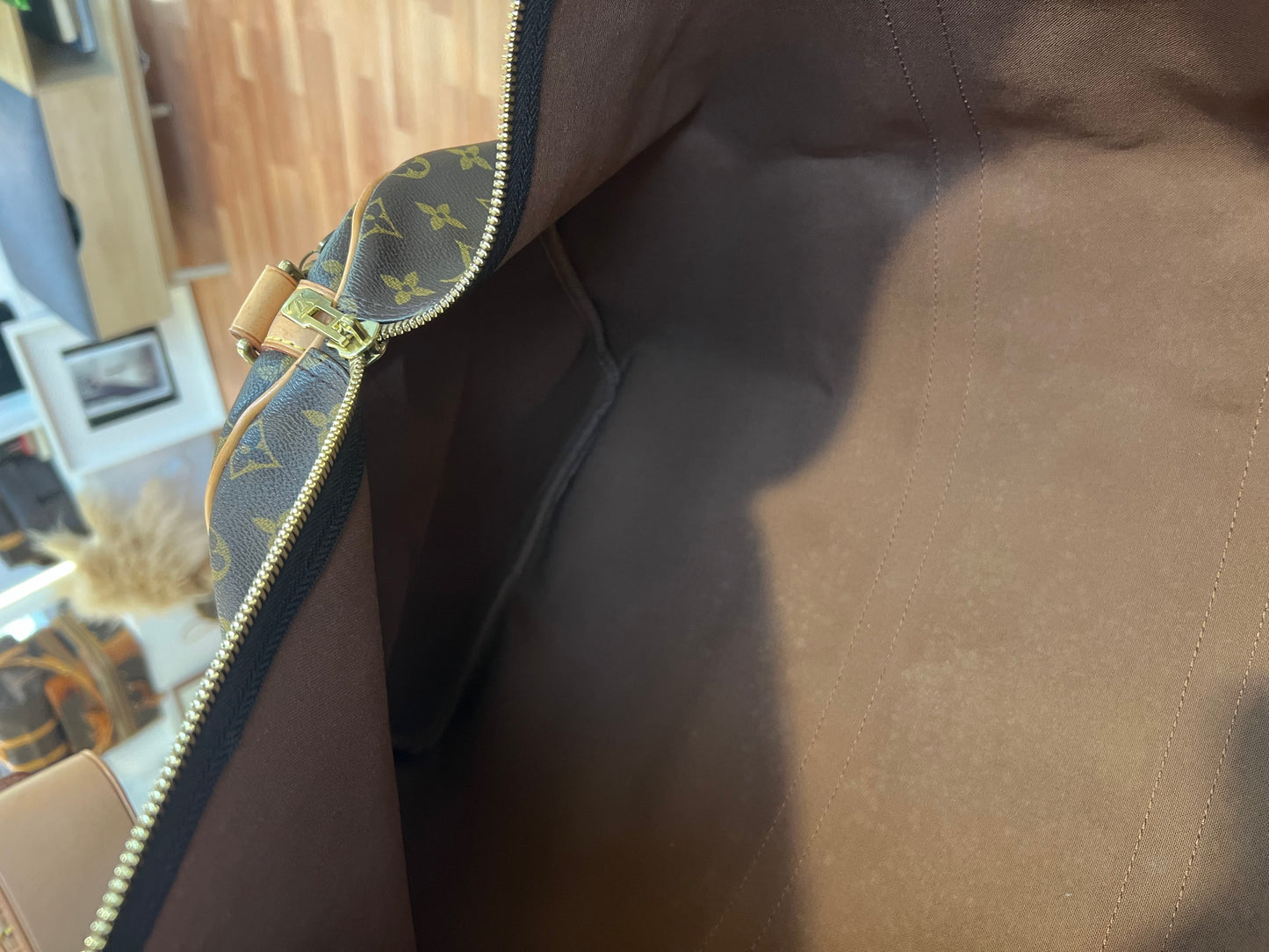 Pre-loved Louis Vuitton Keepall Bandoulière 55 Travel Bag Monogram 2002