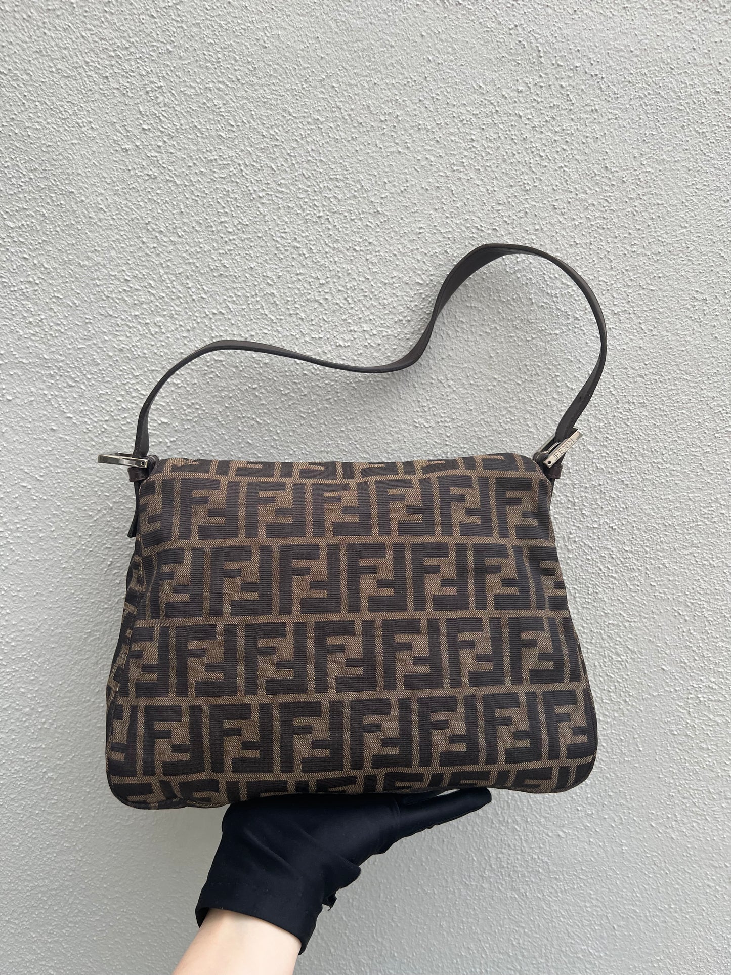 Pre-loved Fendi Vintage Zucca Mamma Handbag