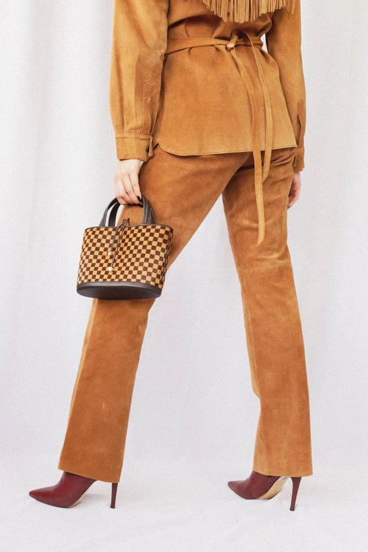 Pre-loved Louis Vuitton Damier Sauvage Impala Pony Hair Hand Bag