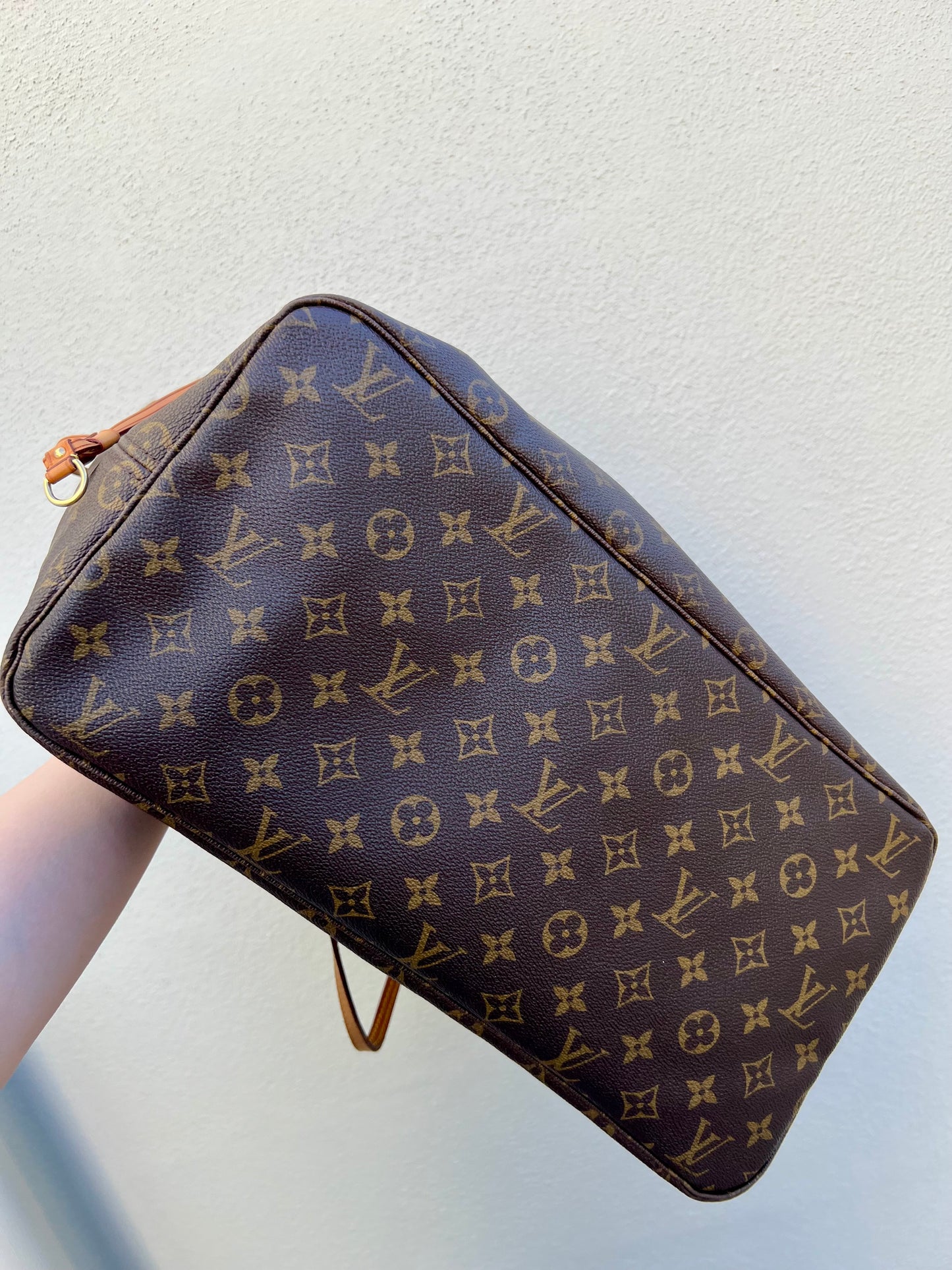 Pre-loved Louis Vuitton Neverfull Leather Tote GM Monogram 2009