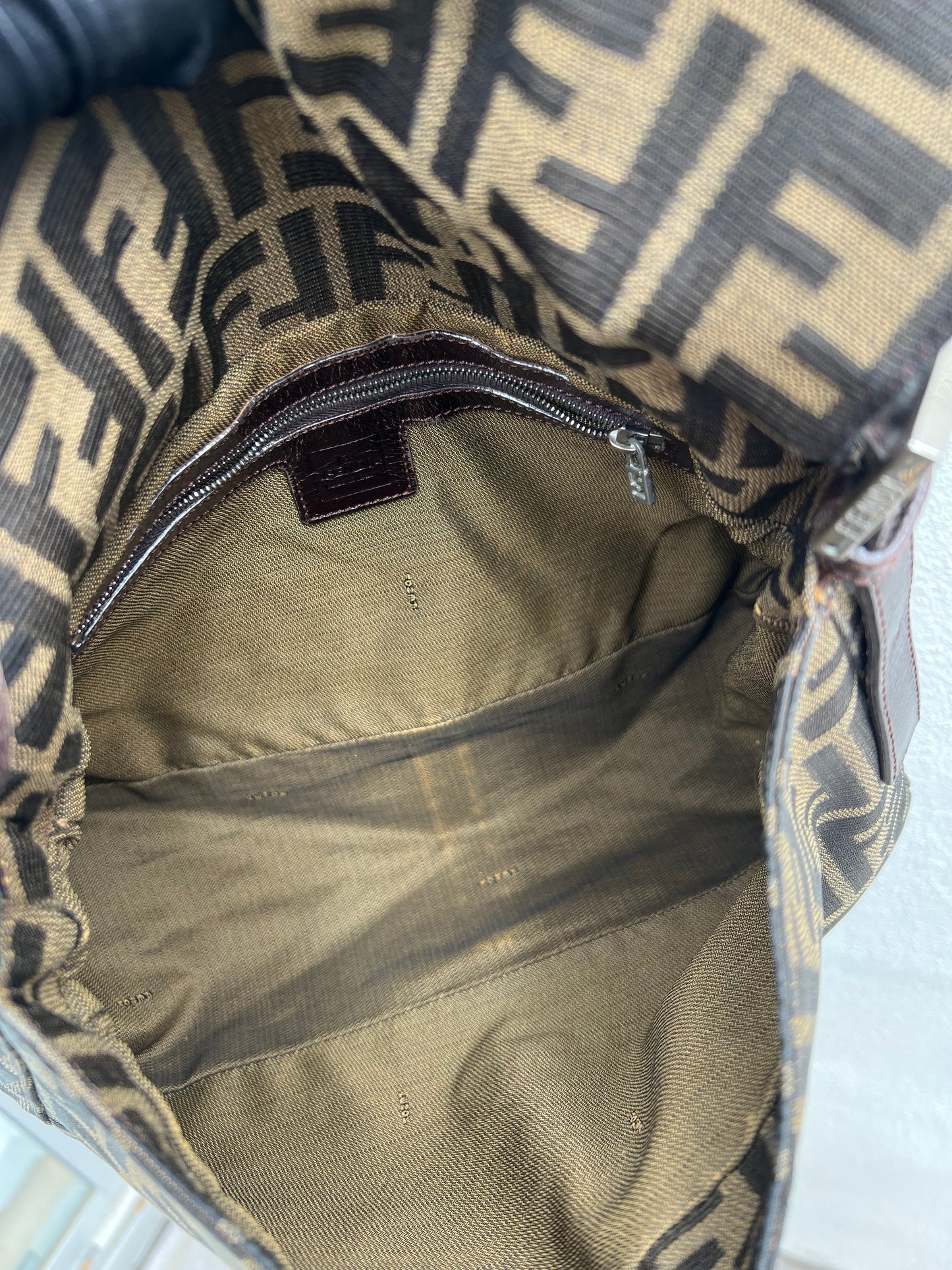 Pre-loved Fendi Vintage Zucca Mamma Handbag