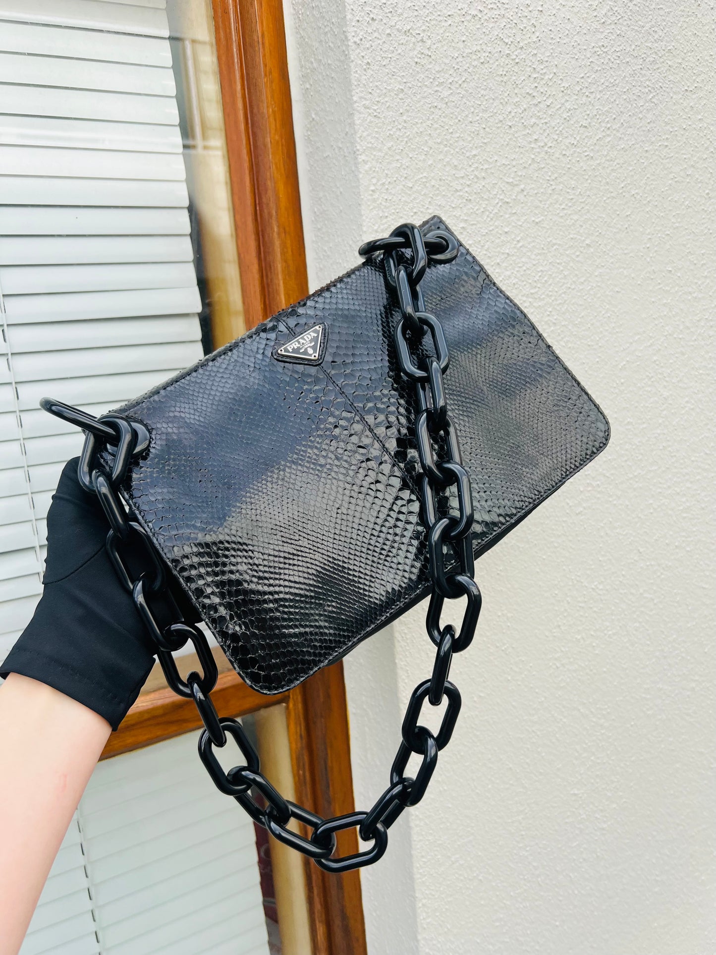 Pre-loved 90s Prada Strap Tote Bag