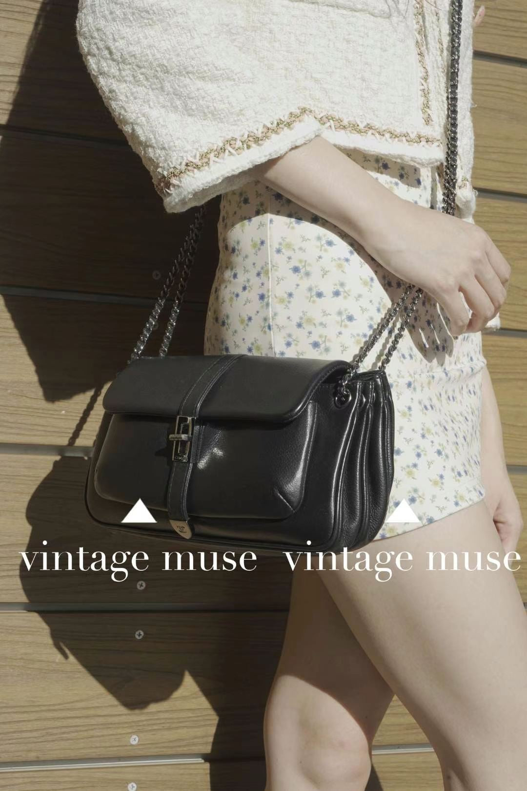 Pre-loved Chanel 2.55 Black Caviar Leather Shoulder & Crossbody Bag