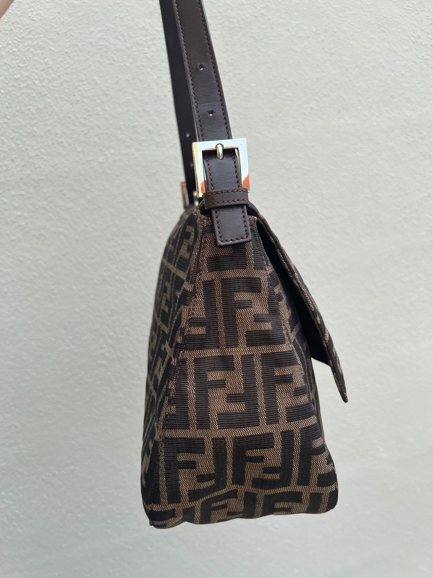 Pre-loved Fendi Vintage Zucca Mamma Handbag