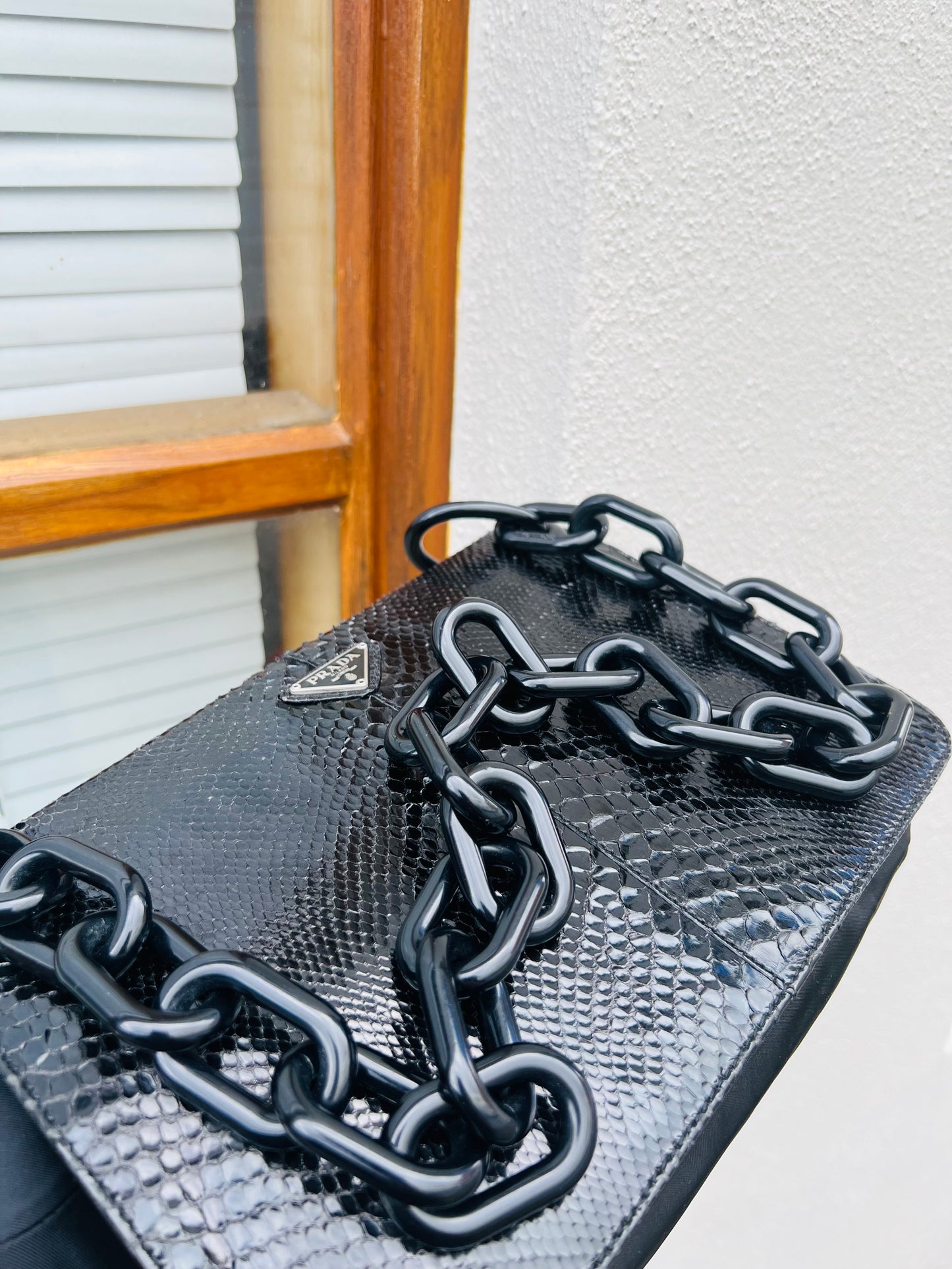 Pre-loved 90s Prada Strap Tote Bag