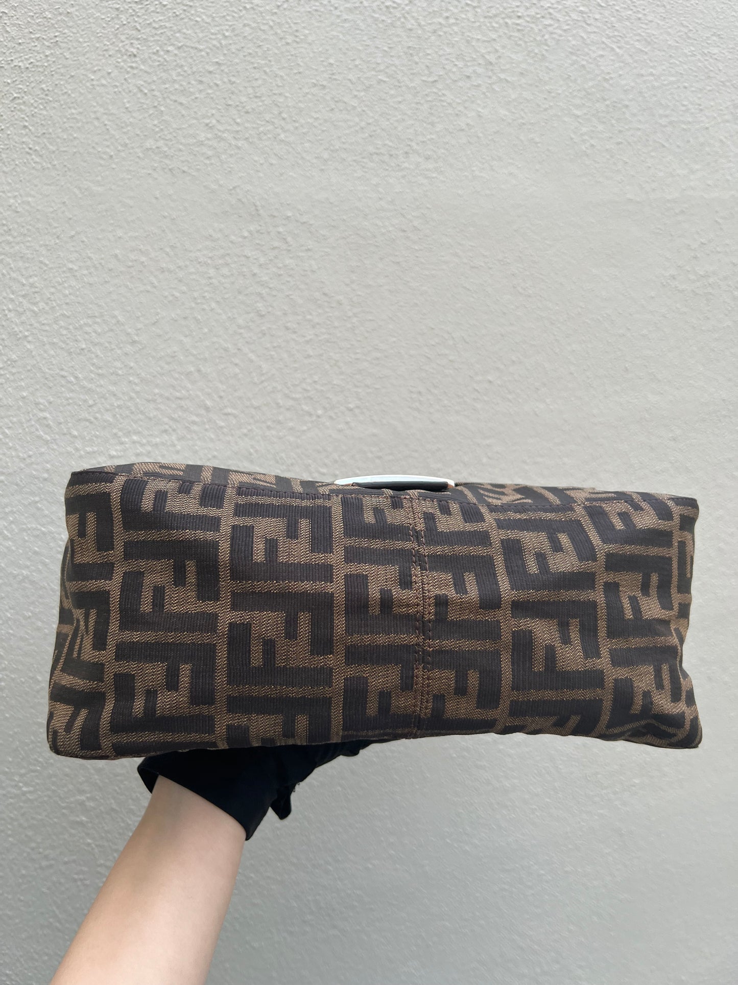 Pre-loved Fendi Vintage Zucca Mamma Handbag