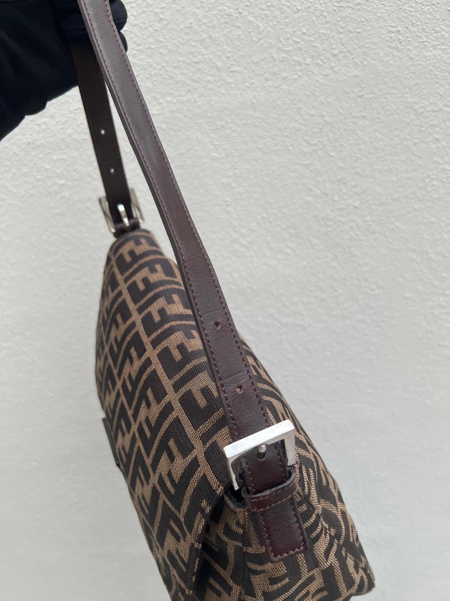 Pre-loved Fendi Vintage Zucca Mamma Handbag