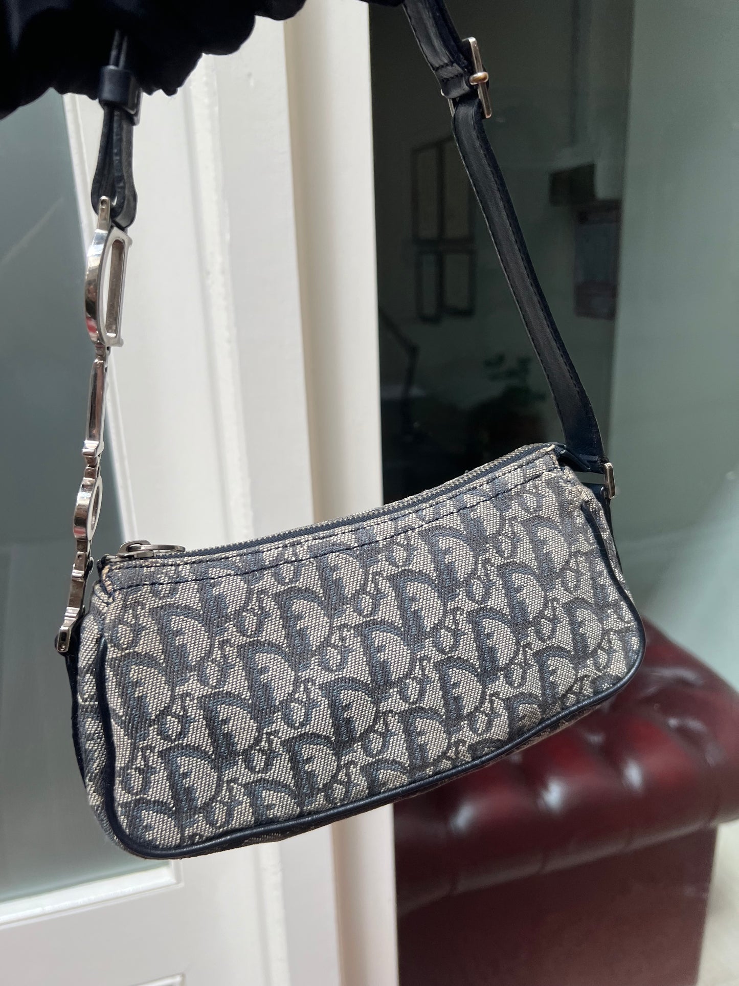 Pre-loved Christian Dior Vintage Trotter Shoulder Bag