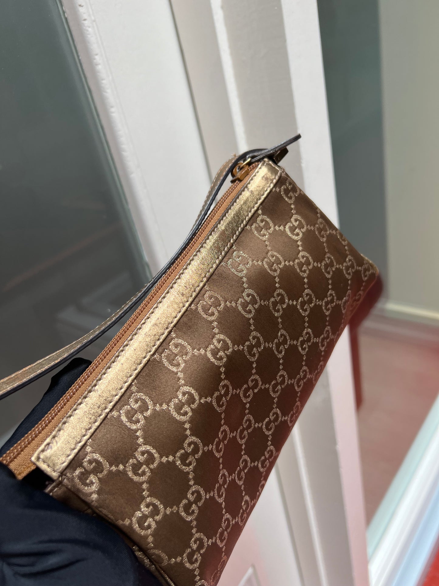 Pre-loved Gucci Monogram Pochette Bag