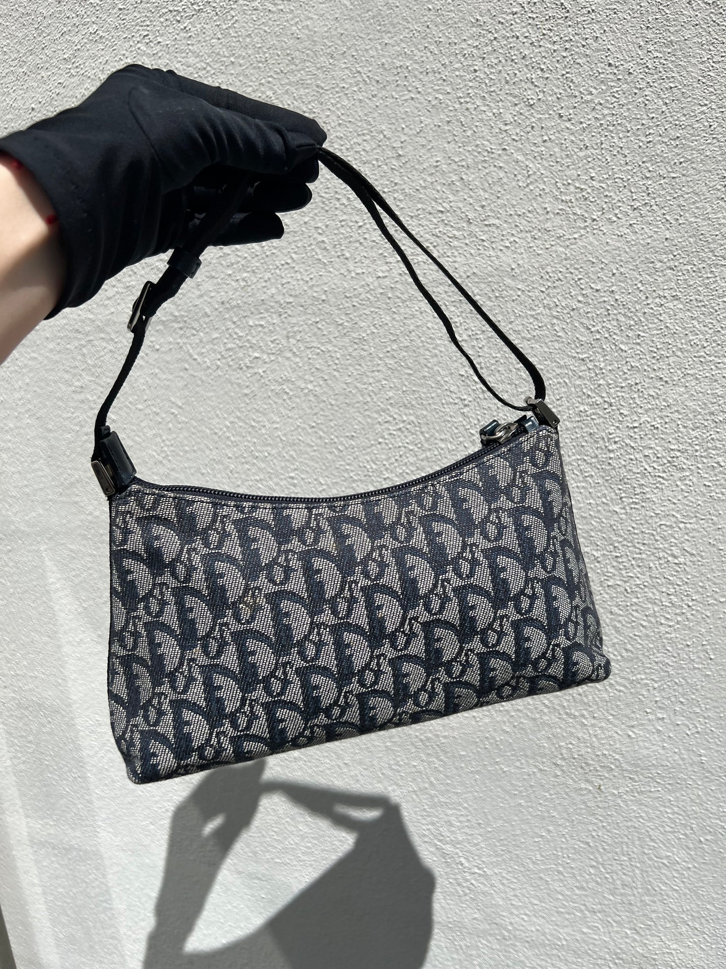 Pre-loved Christian Dior vintage Trotter Shoulder Bag