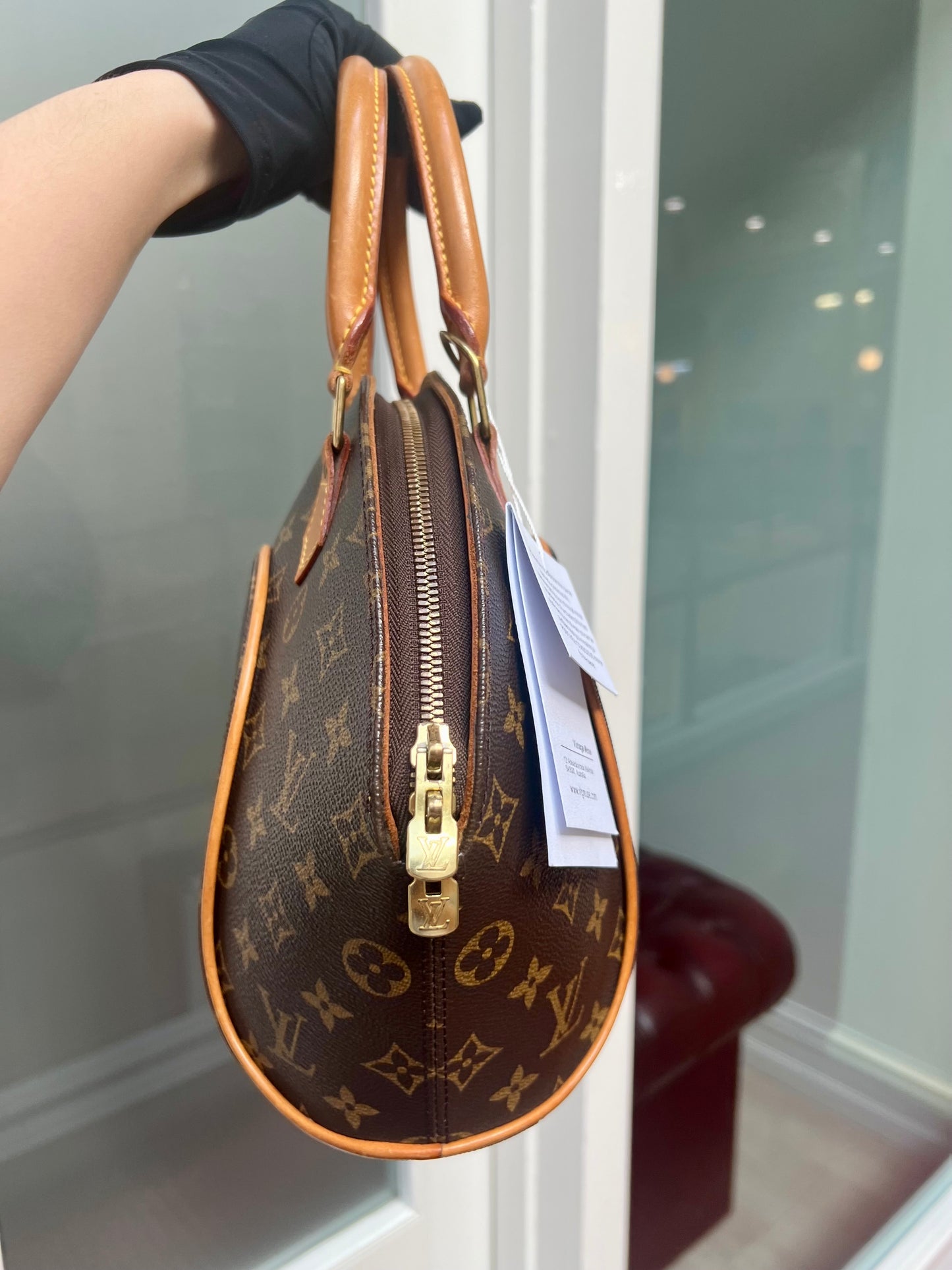Pre-loved Louis Vuitton Vintage Ellipse Cloth Handbag PM Monogram 1997