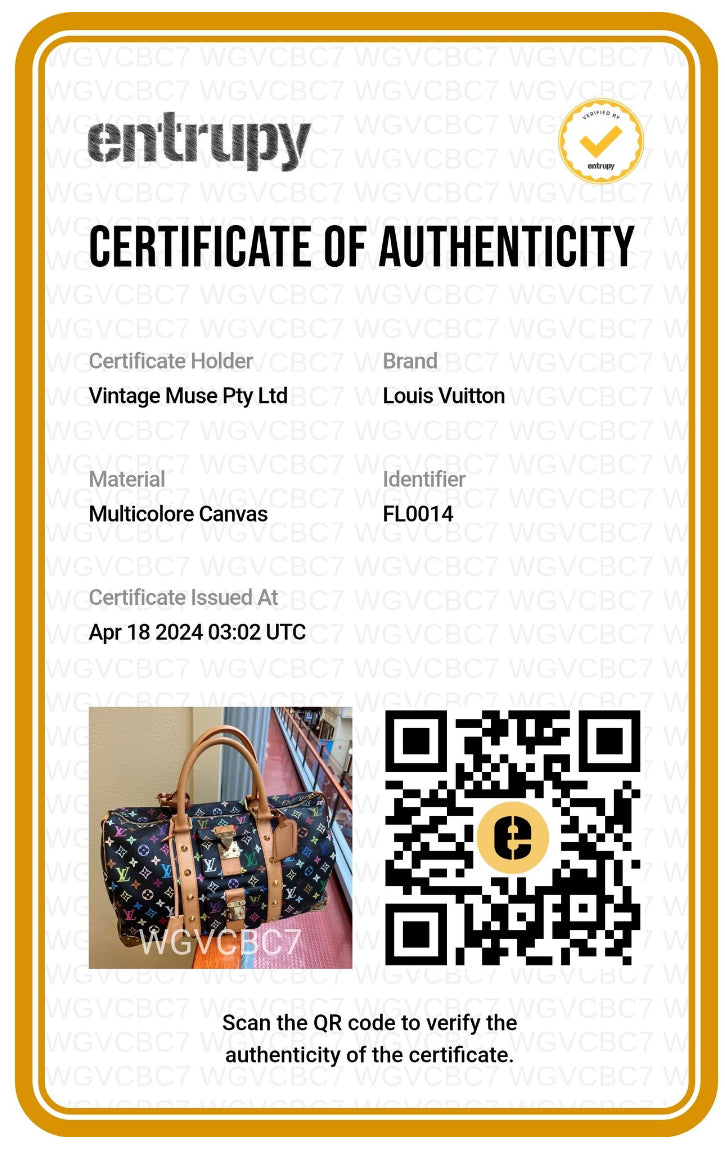 Pre-loved Louis Vuitton 2003 Black Monogram Multicolor keepall 45 Handbag Travelbag