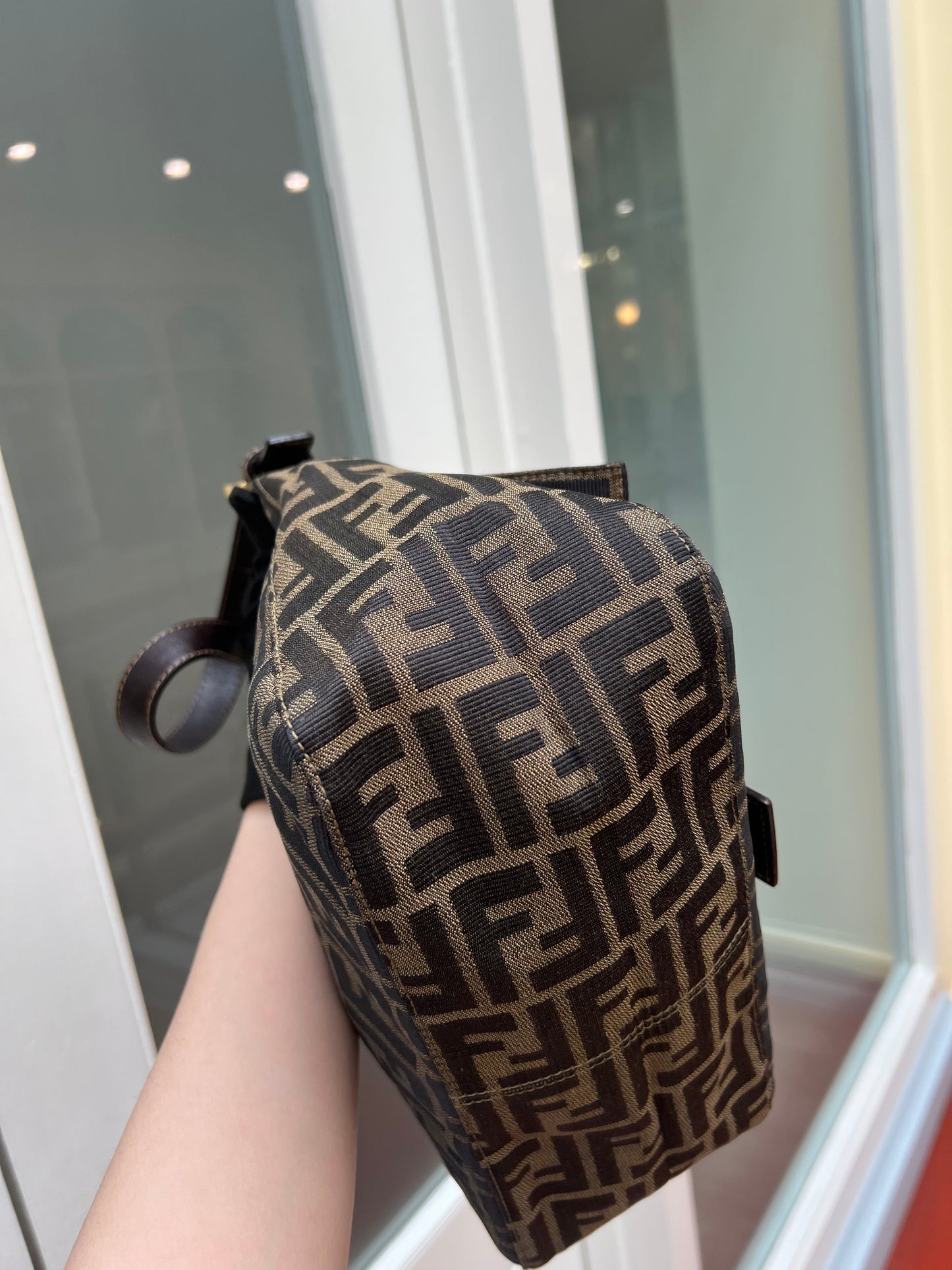 Pre-loved Fendi Vintage Zucca Mamma Handbag