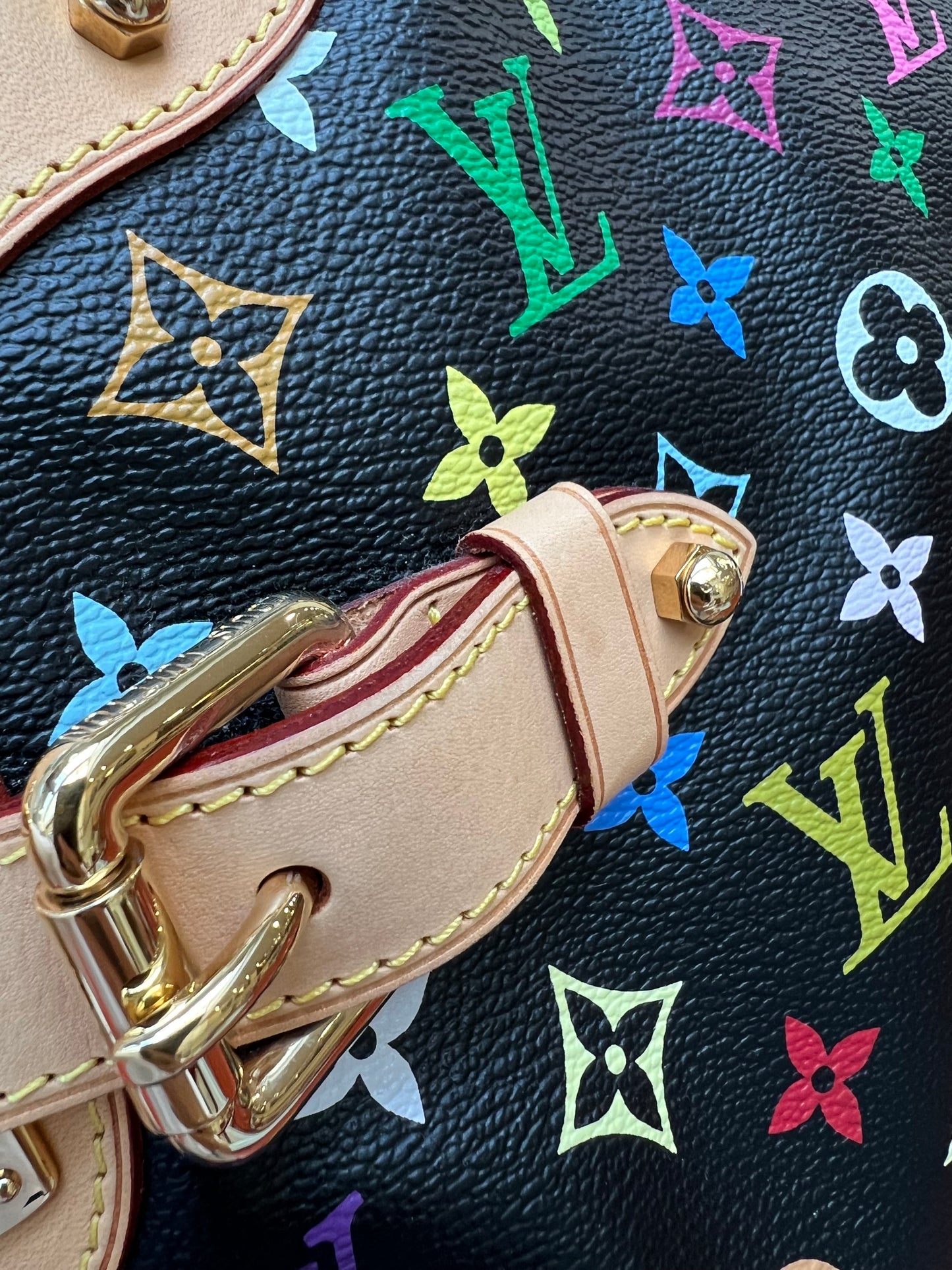 Pre-loved Louis Vuitton x Murakami Limited Edition Monogram Multicolor Claudia Bag