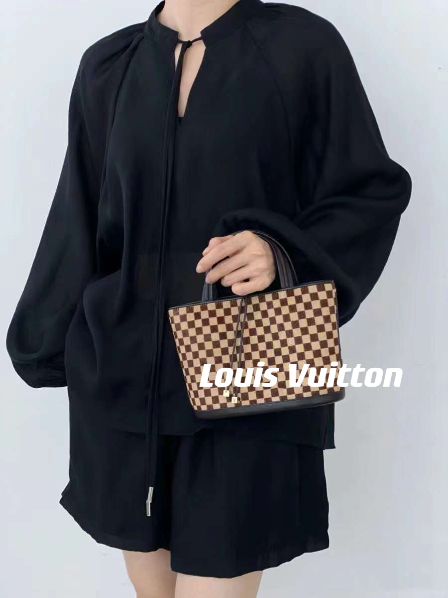 Pre-loved Louis Vuitton Damier Sauvage Impala Pony Hair Hand Bag