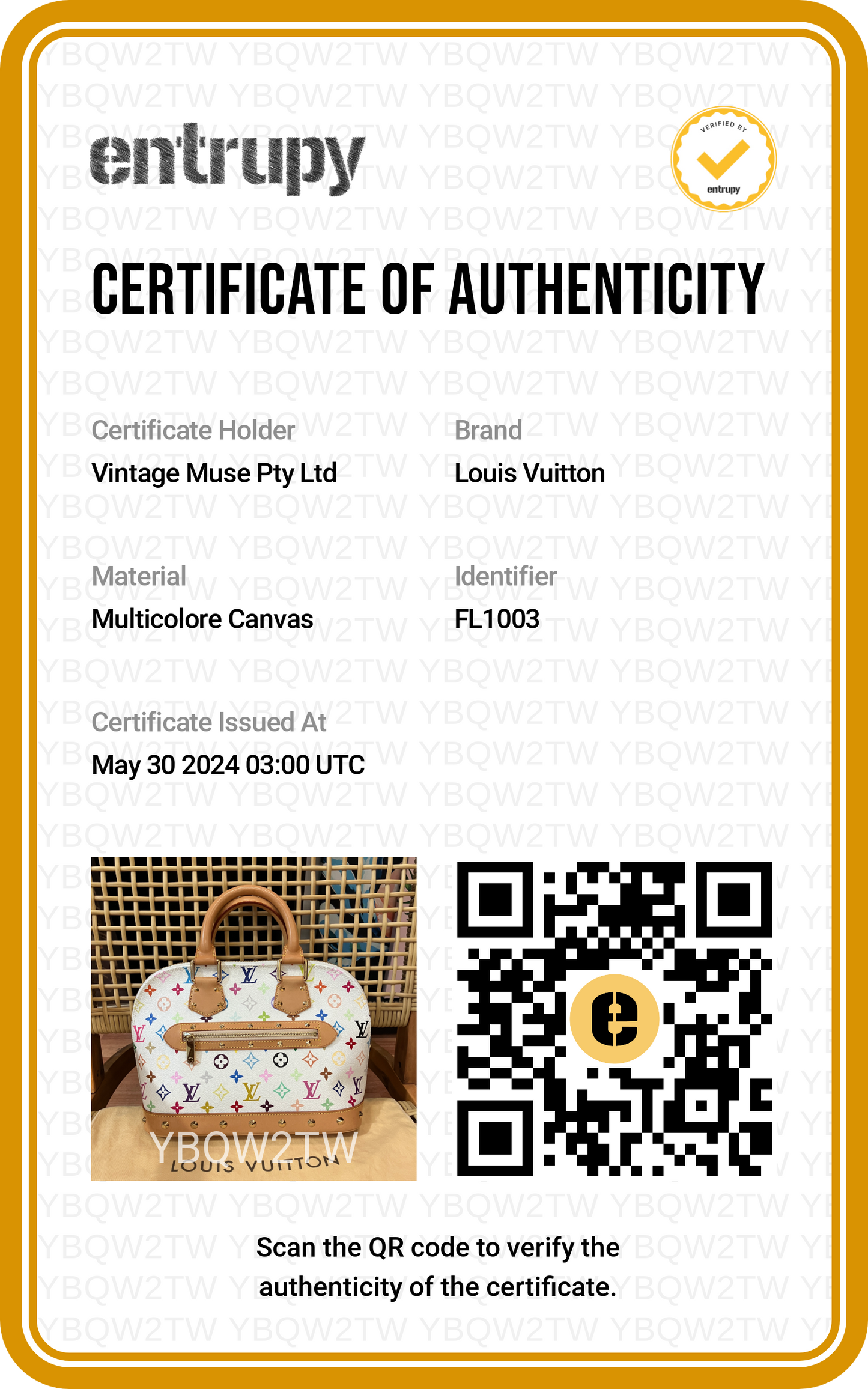 Pre-loved Louis Vuitton x Takashi Murakami 2003 Alma Handbag PM
